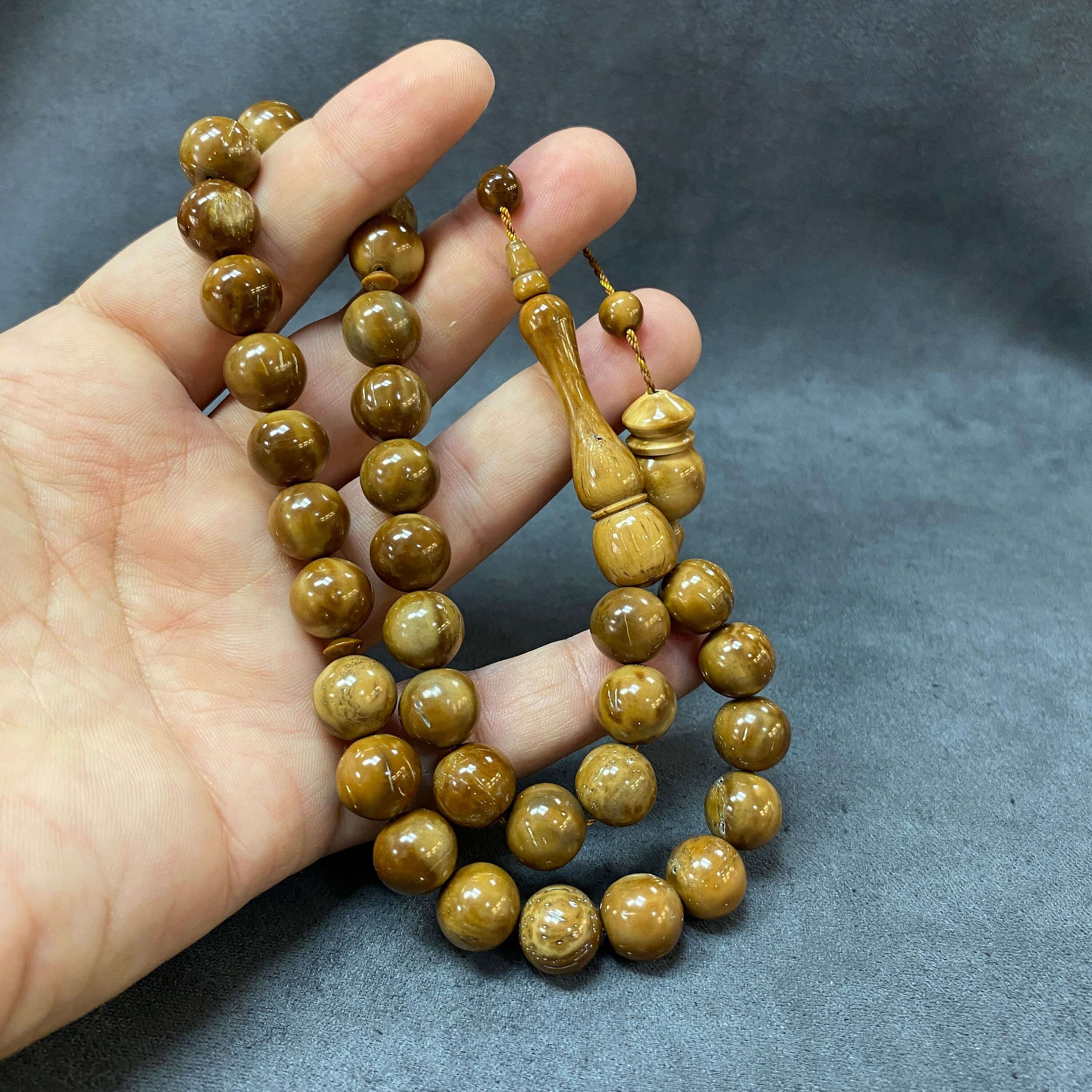 Natural Kuka Muslim Worry Beads, Islamic Rosary, Eid Gift - image 4