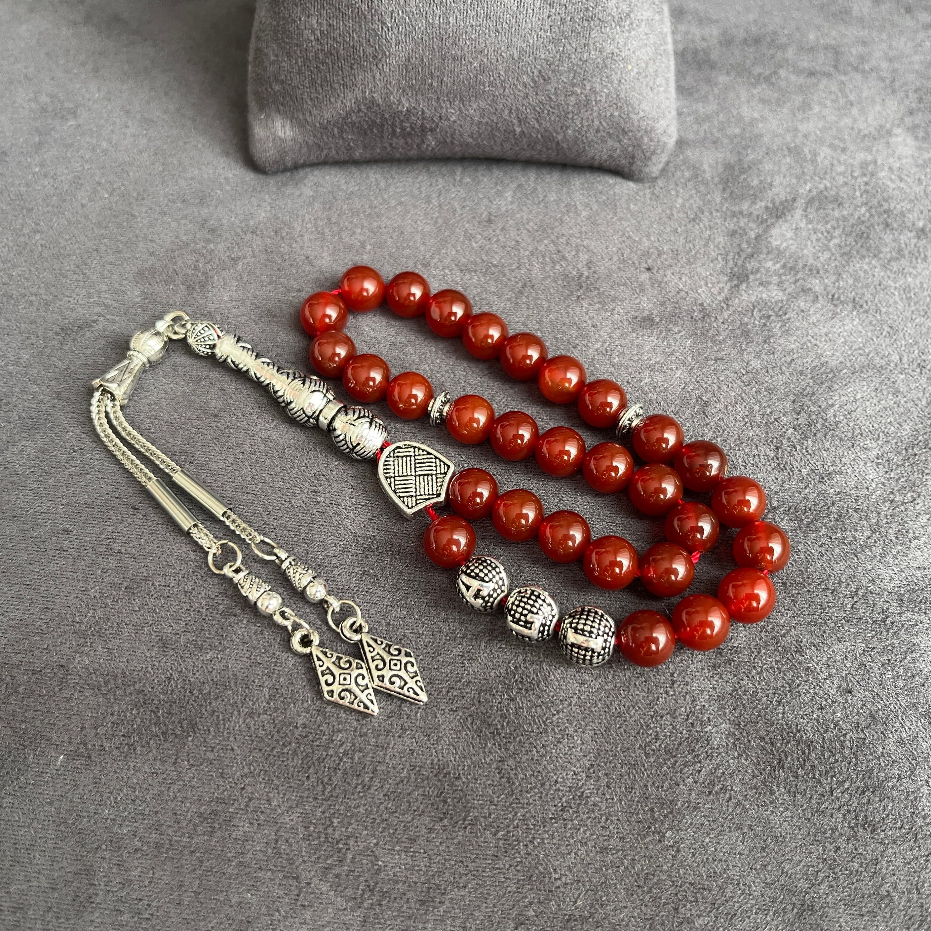 red agate rosary