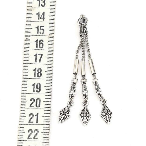 Metal Tasbih Tassel, Rosary Accessory, Misbaha Design