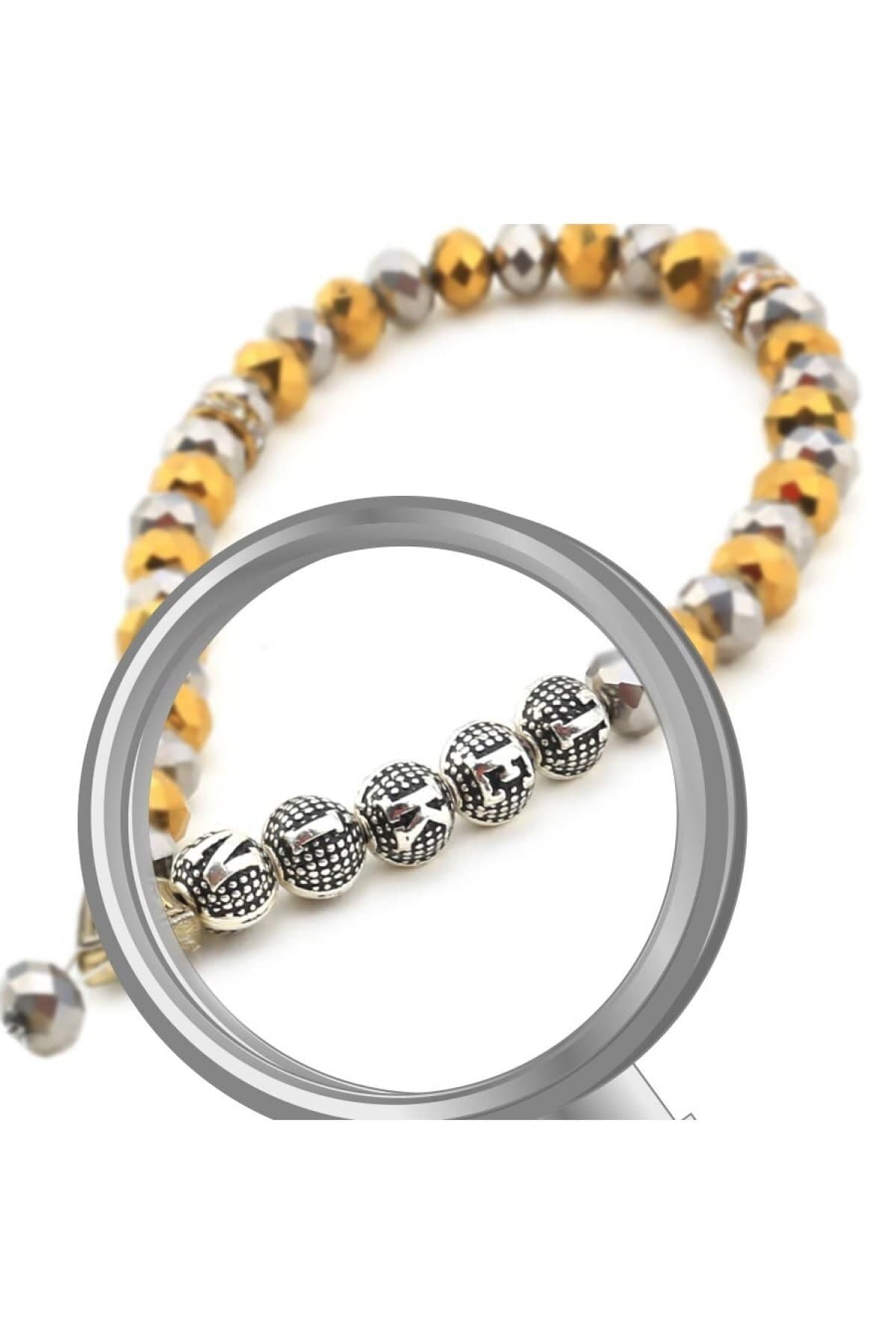 8mm Metal Letter Beads, Rosary Accessory - image 4