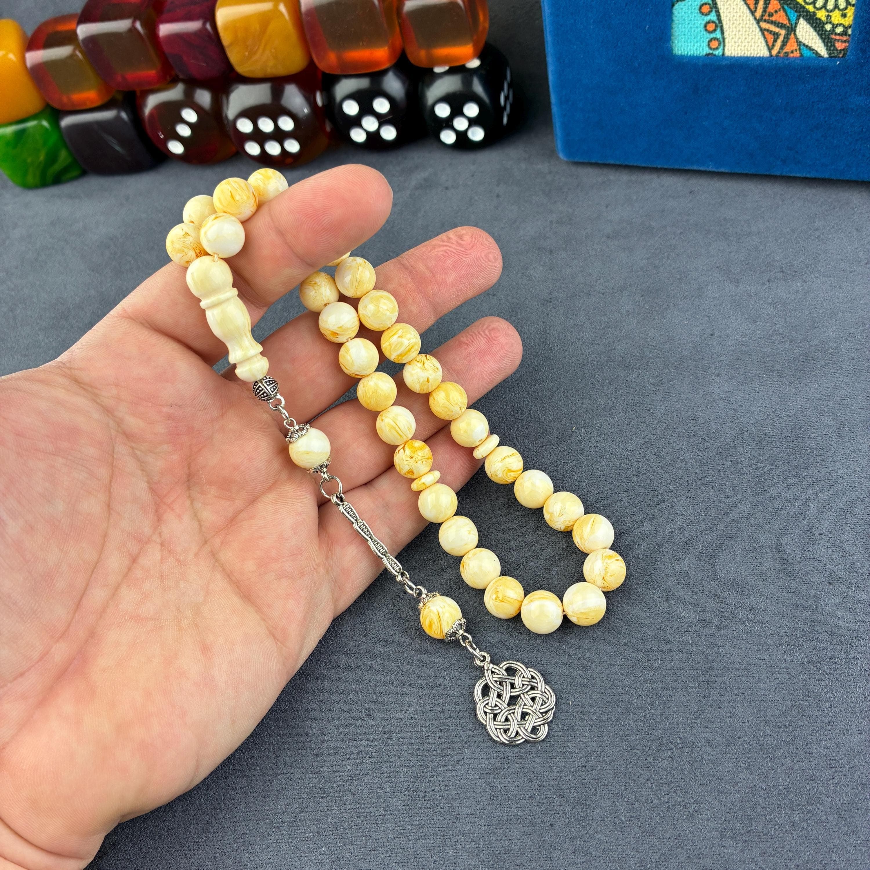 Beirut Resin Bakelite Prayer Beads, Islamic Misbaha, Turkish Tasbih, Ramadan Gift