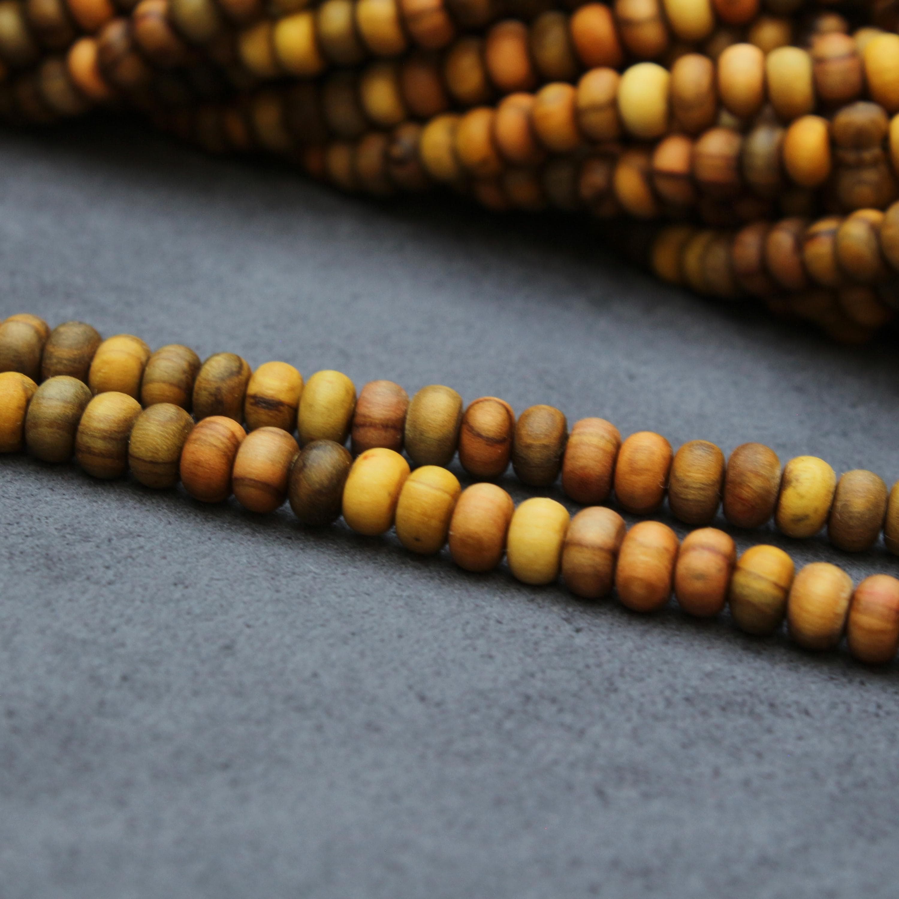 Olive Tree 99 Prayer Beads Tasbih, 6mm Natural Dhikr Beads, Islamic Eid Gift, Sufi - image 4