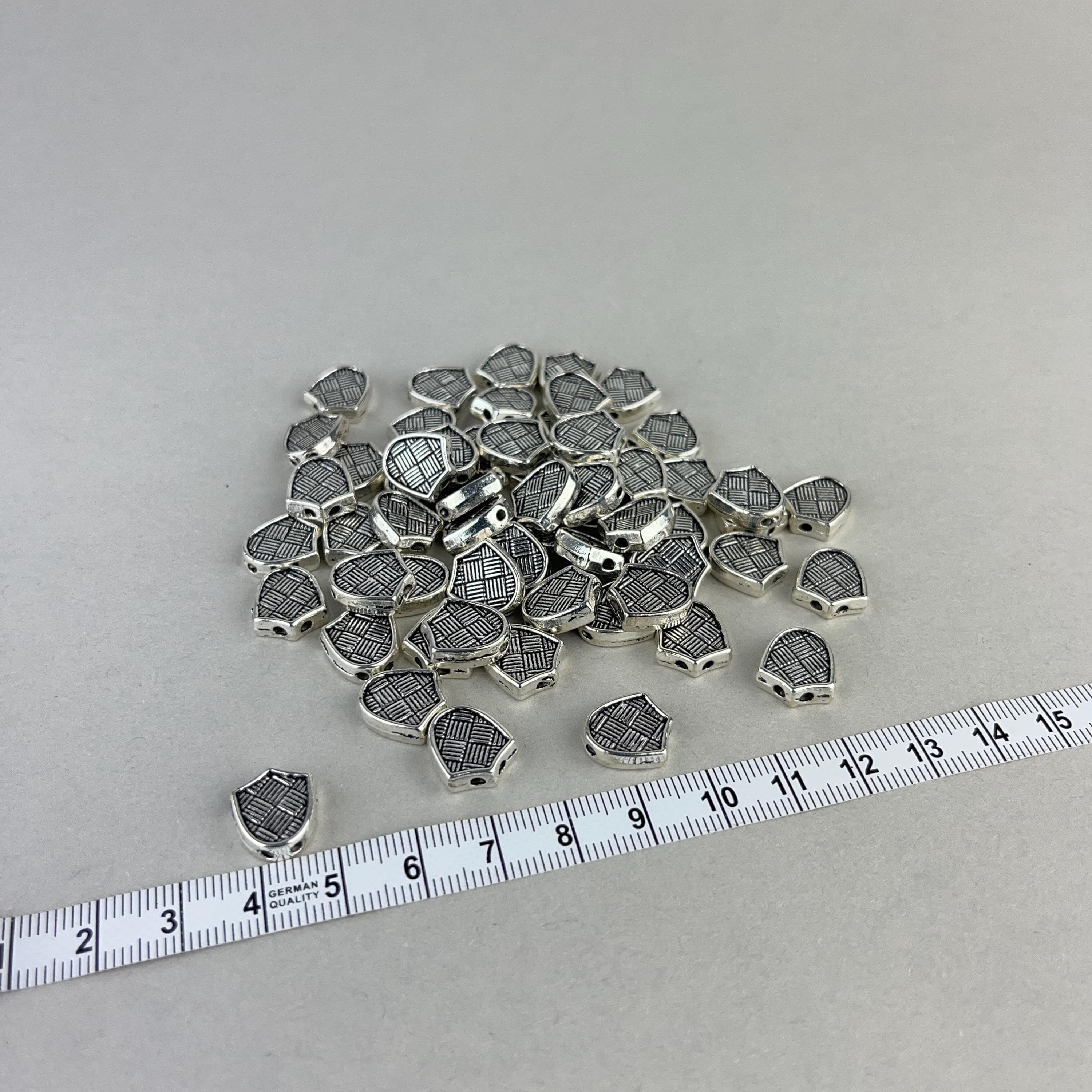 Triangular Hole Rosary Connector: Tassel Supplies, Prayer Beads Accessory (7x7 MM)