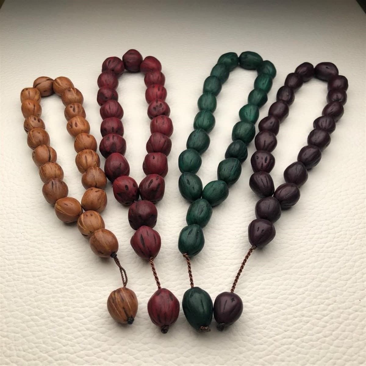 17 Beads Juniper Seed Islamic Prayer Beads, Muslim Misbaha Rosary, Komboloi - image 3