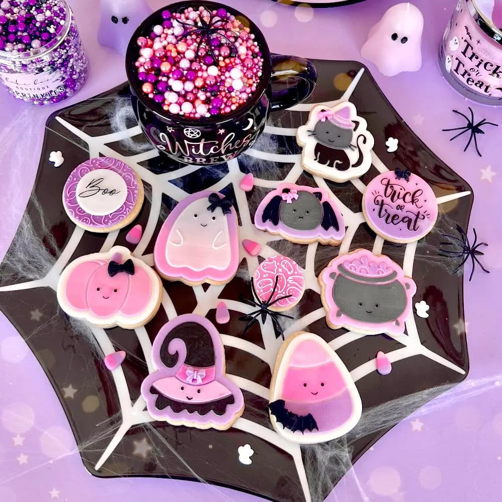 Happy Halloween cute pumpkin witch spooky cutter raised embosser stamp deboss cookie cutter cake cupcake decoration baking supplies - image 4