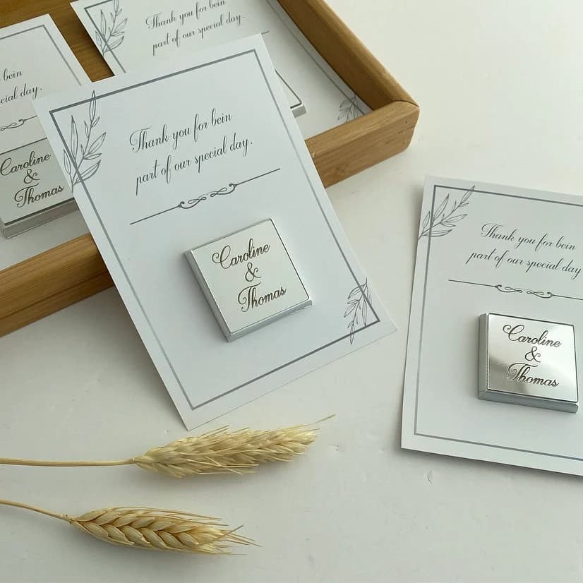 Wedding Chocolate, Wedding Favors, Engagement Favors Chocolate, Chocolate For Guests, Card Chocolate