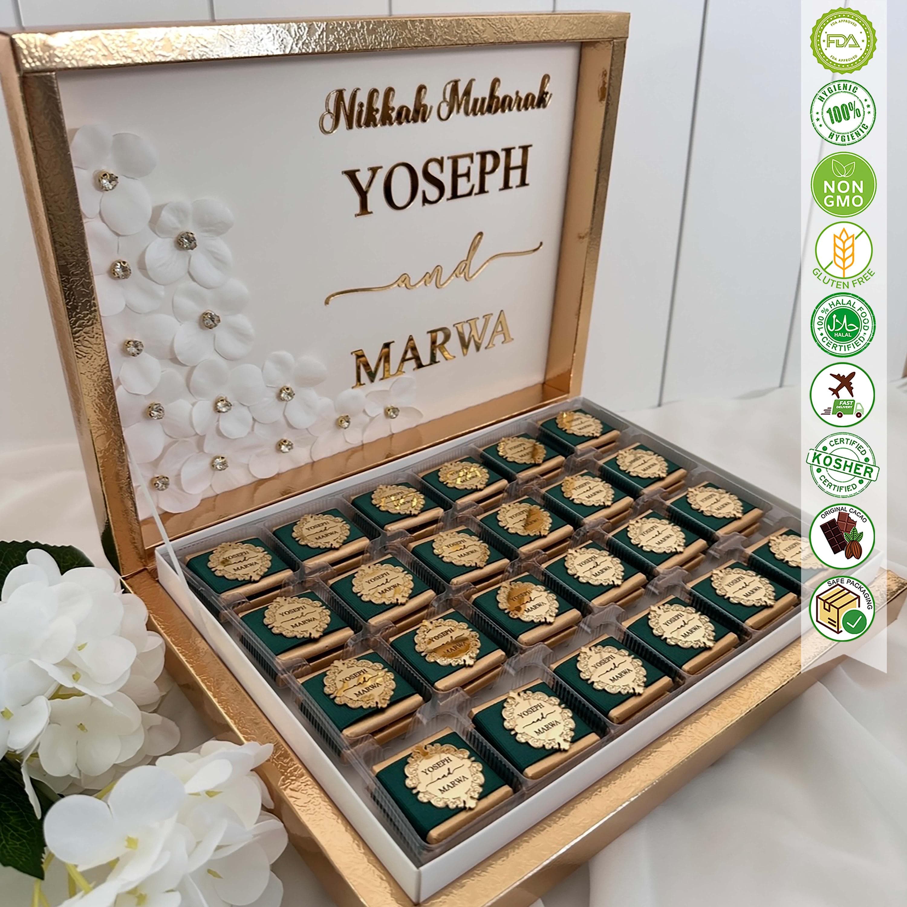 Flower Box Chocolate, Wedding Favors, Engagement Chocolate, Party Favors, Favor For Guest, High Quality Chocolate