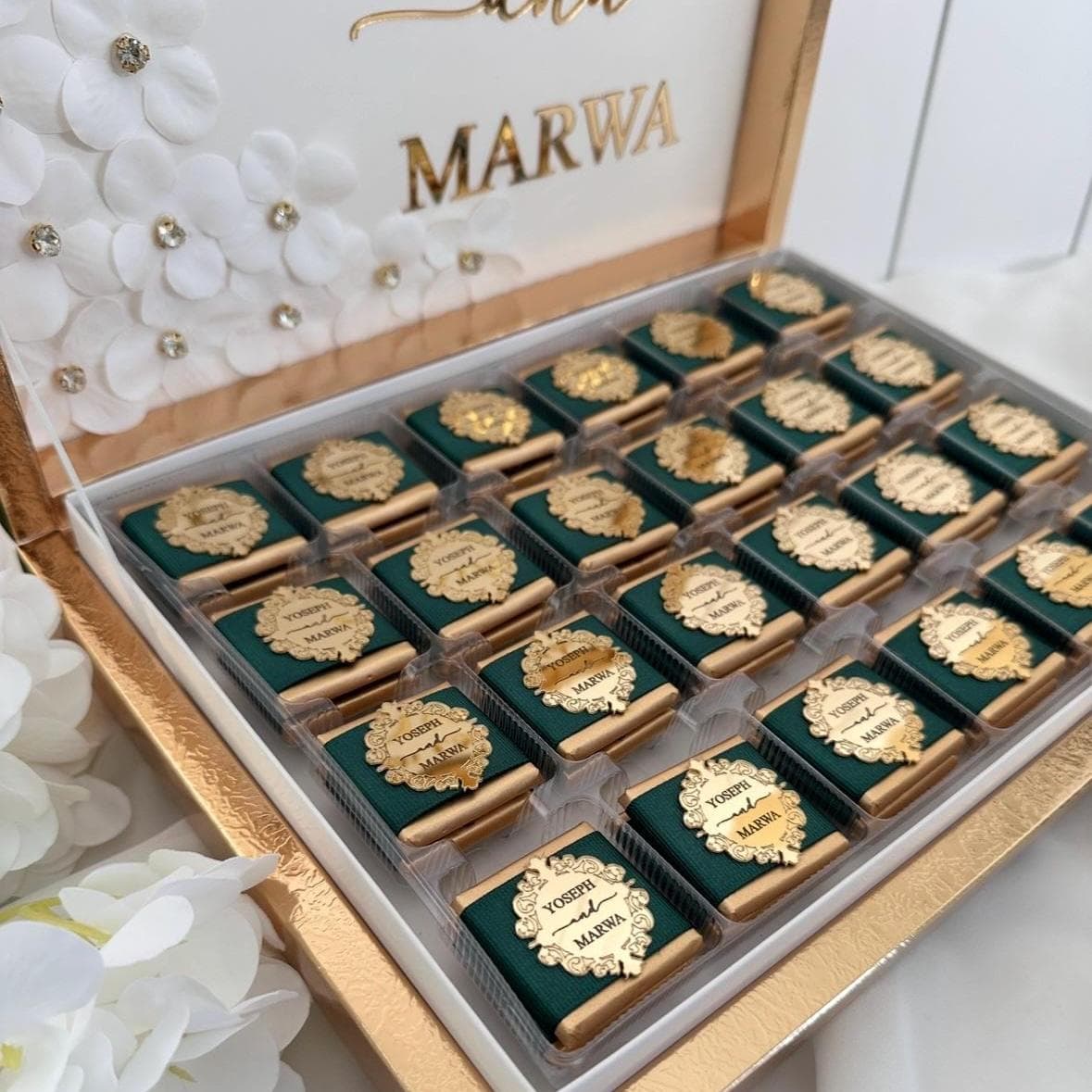Flower Box Chocolate, Wedding Favors, Engagement Chocolate, Party Favors, Favor For Guest, High Quality Chocolate - image 2