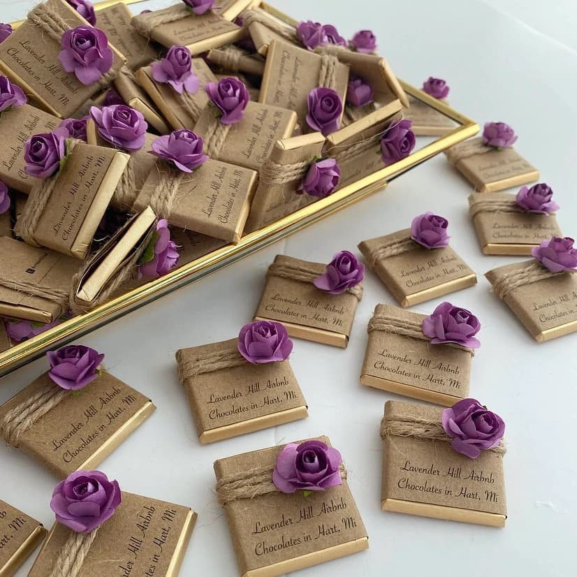 Wedding Favors Chocolate, Wedding Favors, Baby Chocolate, Wedding Chocolate, Customized Chocolate, Rustic Favors - image 4