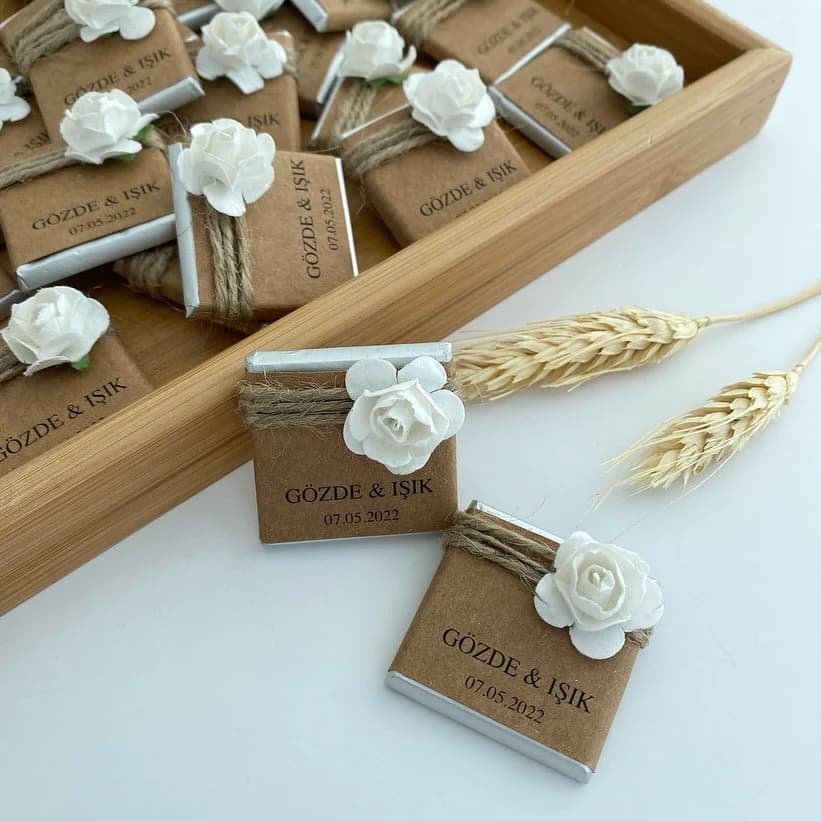 Wedding Favors Chocolate, Wedding Favors, Baby Chocolate, Wedding Chocolate, Customized Chocolate, Rustic Favors - image 3