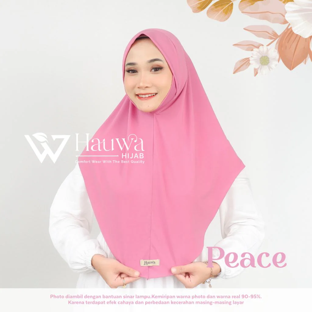 Pink Slim Hijab for Face | Women Hijab No Pins