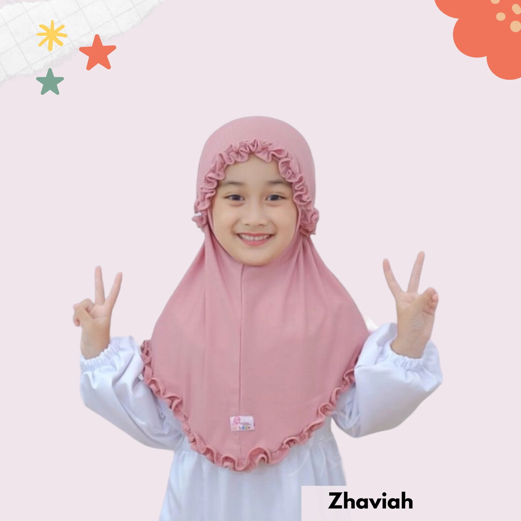 Muslim Baby Hijab, Little Baby Girl Hijab for 0-7 Years, Child Hijab Scarves for Baby Girl