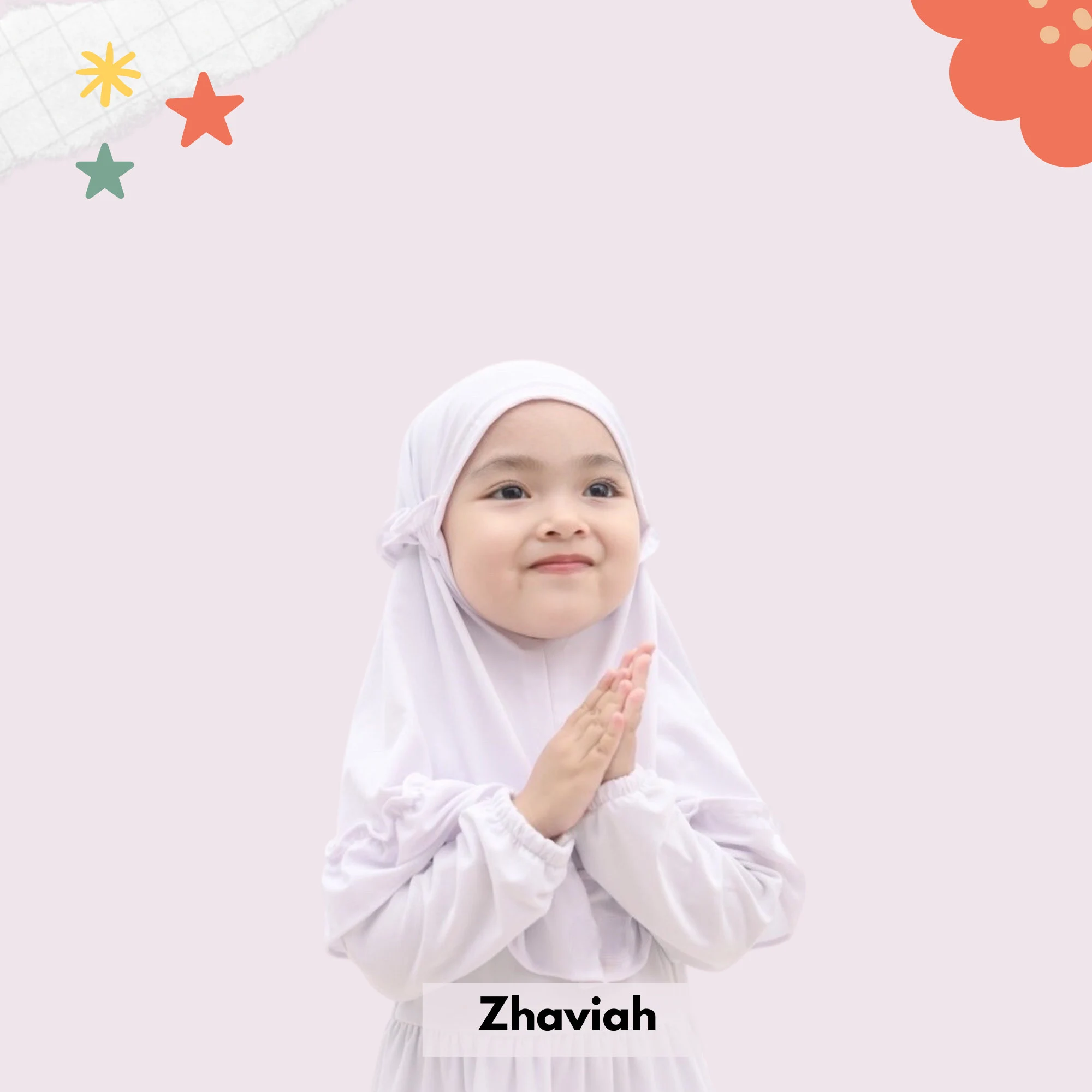 Muslim Baby Hijab, Little Baby Girl Hijab for 0-3 Years, Islamic Dress for Baby Girl