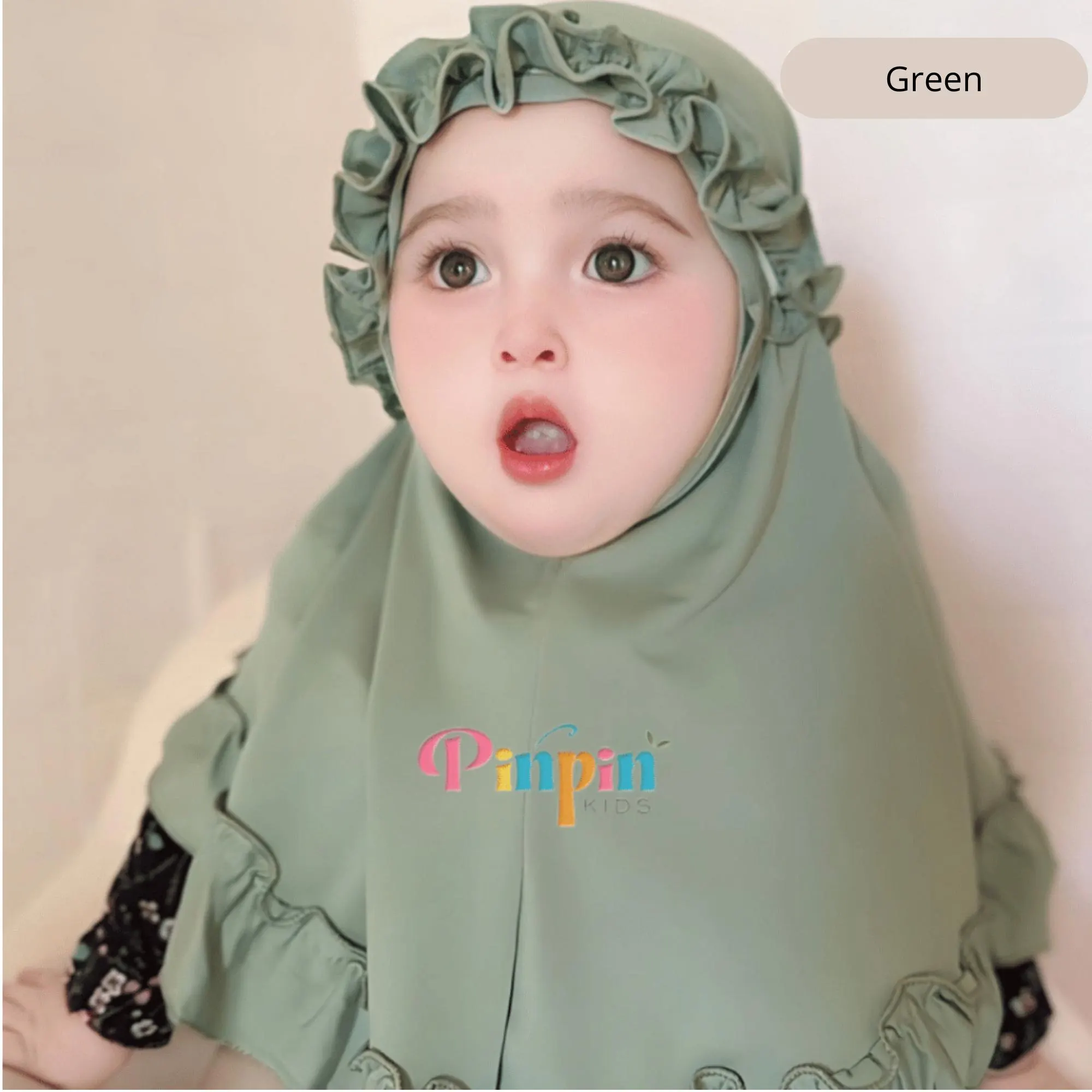 Baby Girl Hijab Ruffle for 0 Month - 3 Years