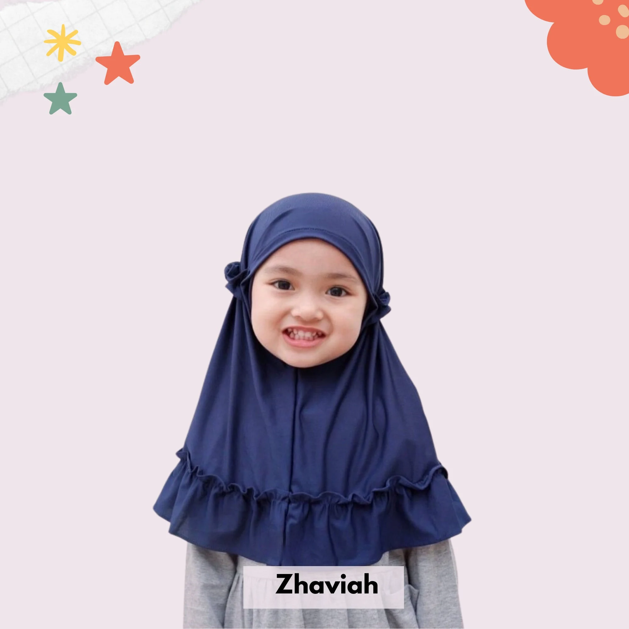 Muslim Baby Hijab, Little Baby Girl Hijab for 0-3 Years, Islamic Dress for Baby Girl - image 3
