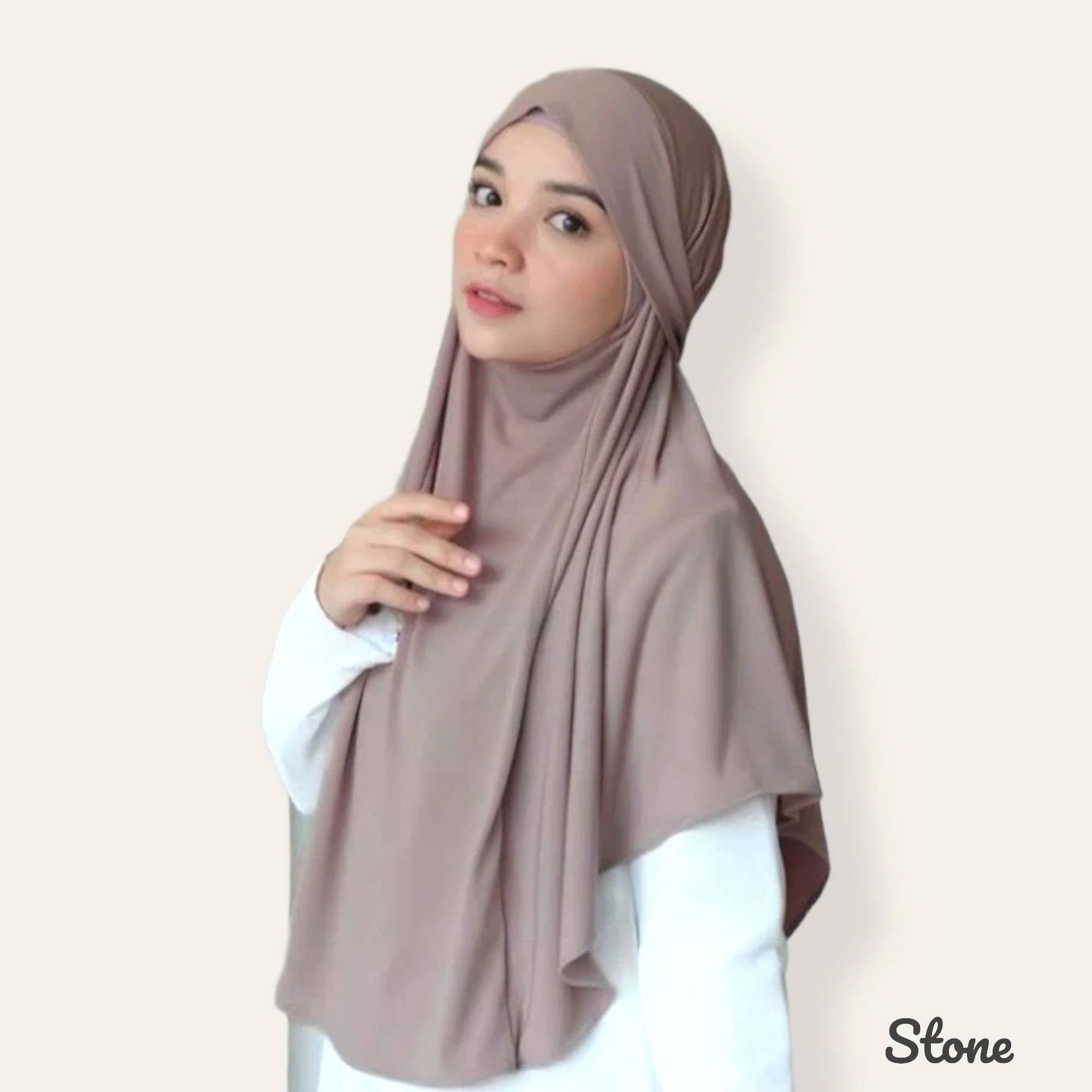 Instant Khimar and Niqab for Women Muslim, Long Jersey Hijab