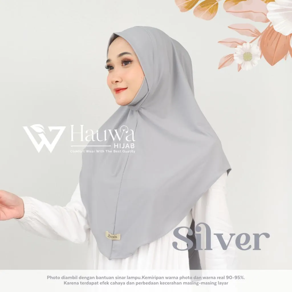 Gray Slim Hijab for Face | Women Hijab No Pins