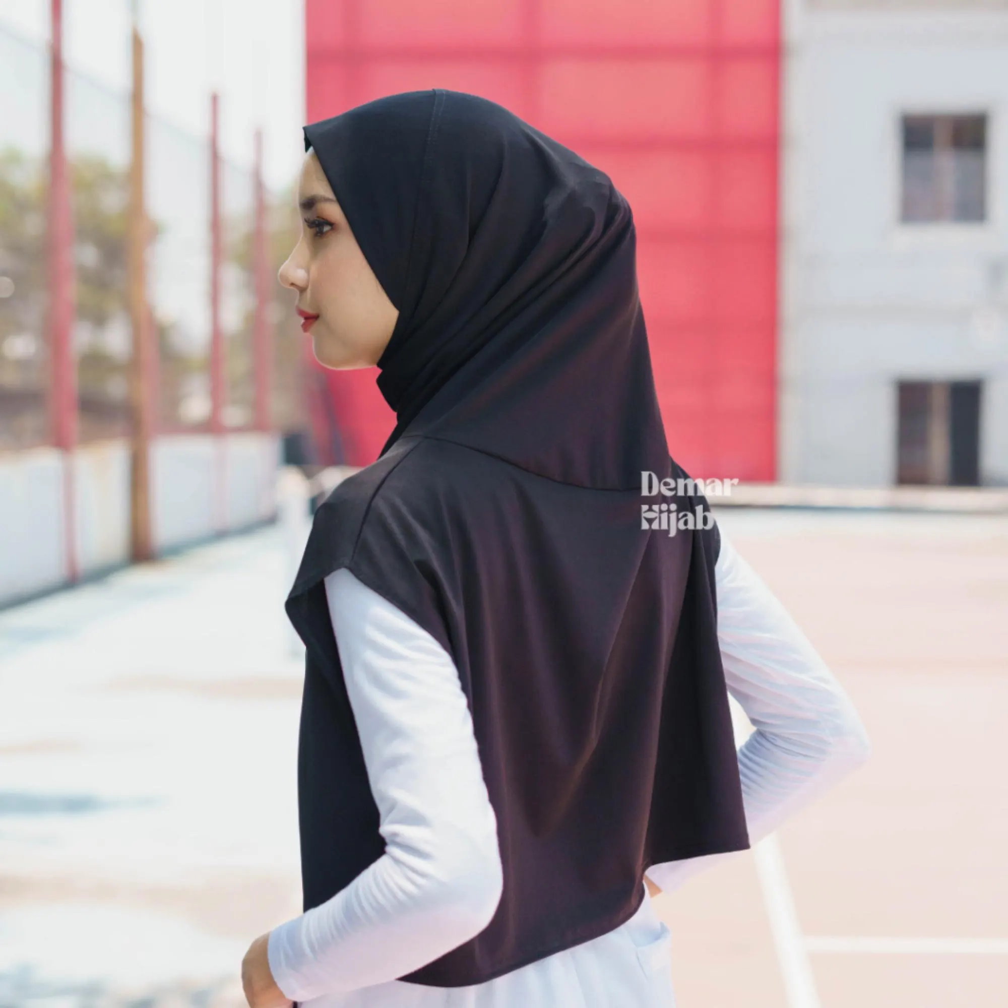 Black Hijab Sport for Women to Running and Gym