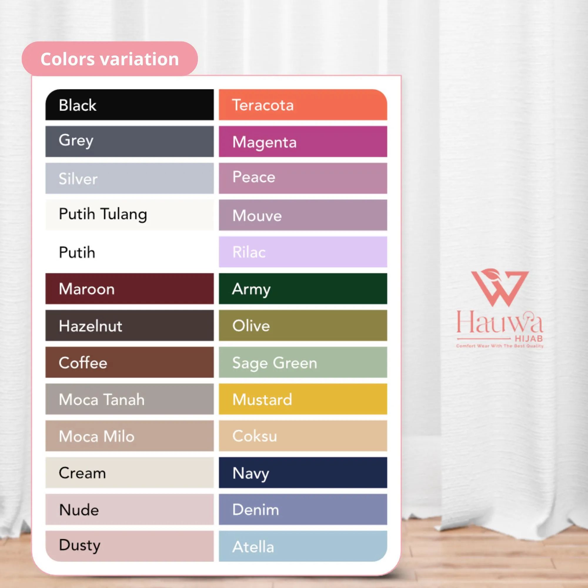 Hijab colors