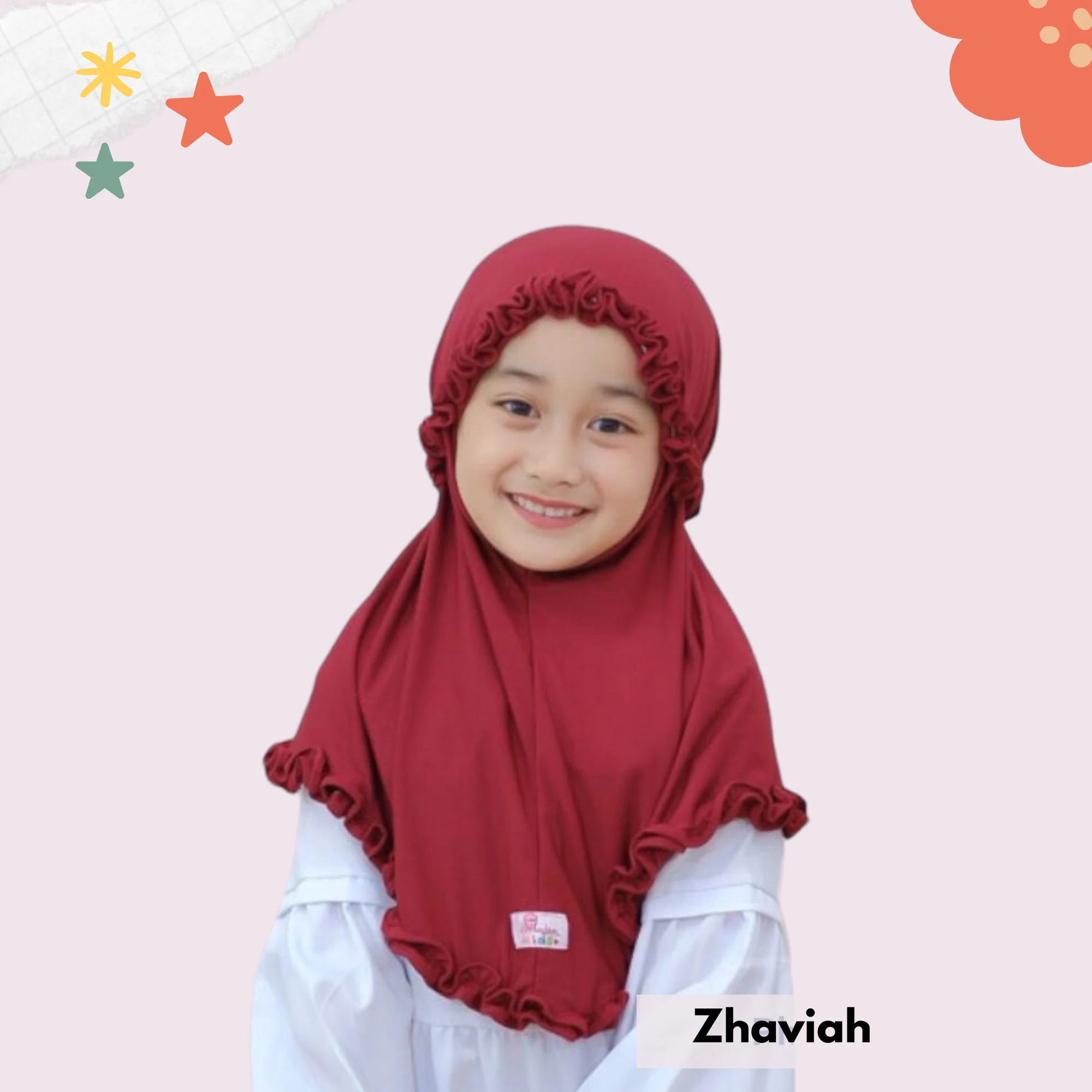 Muslim Baby Hijab, Little Baby Girl Hijab for 0-7 Years, Child Hijab Scarves for Baby Girl
