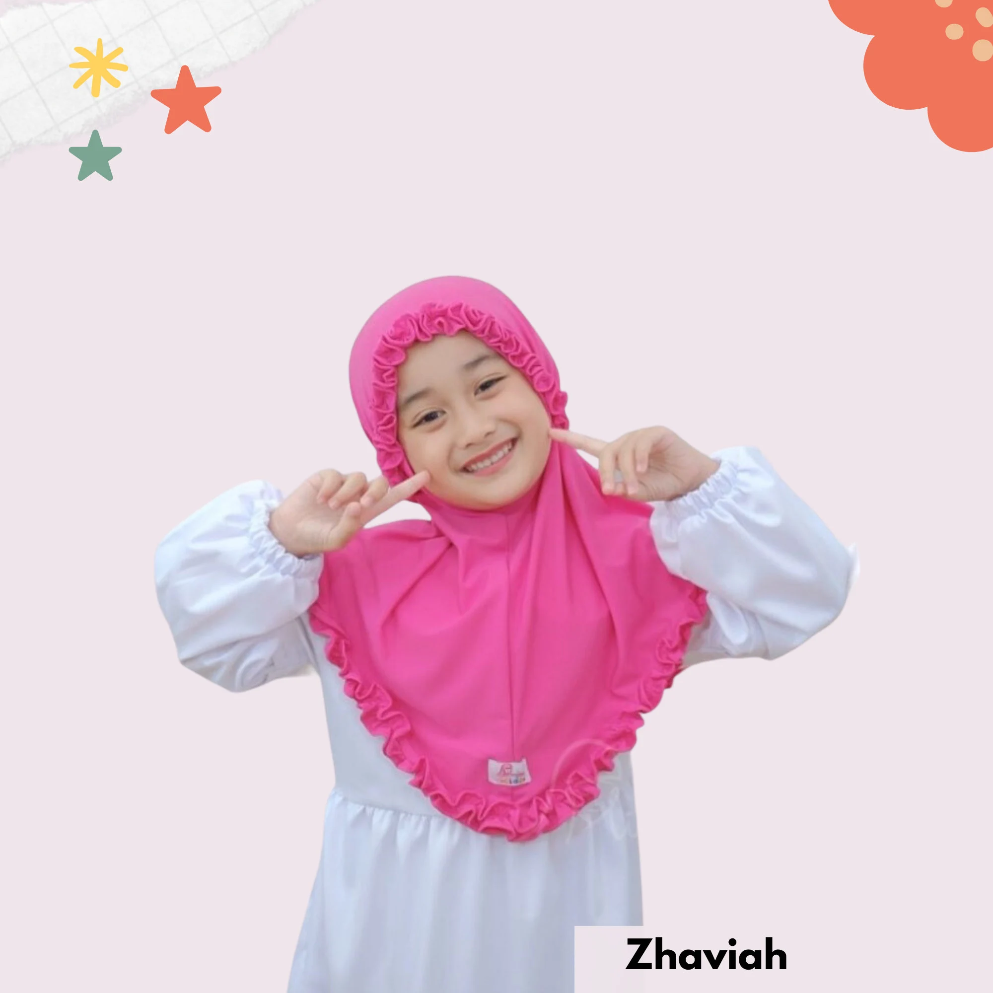 Muslim Baby Hijab, Little Baby Girl Hijab for 0-7 Years, Child Hijab Scarves for Baby Girl