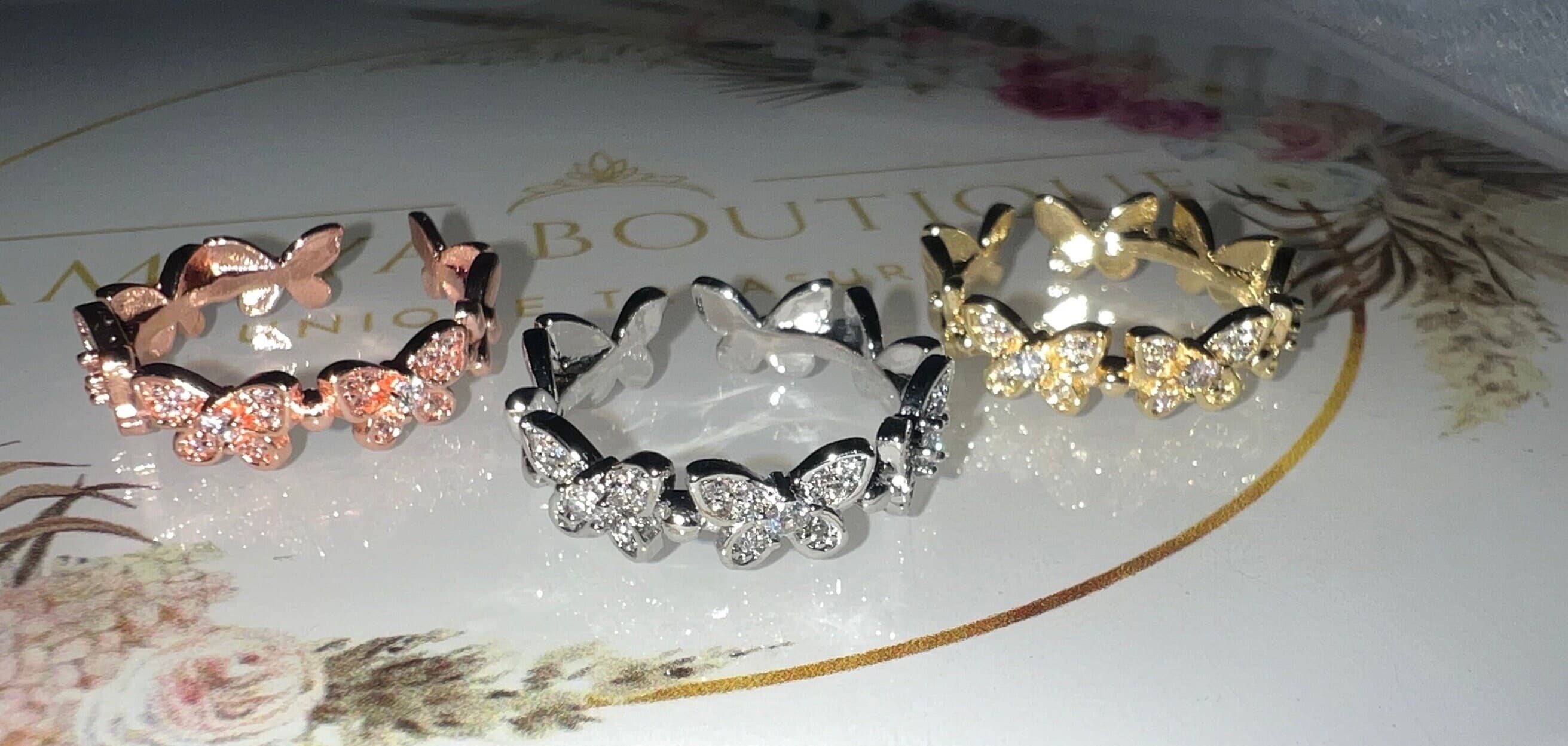 Butterfly Ring | Dainty Jewellery | Butterflies | Rings | Gift Idea | Cute Jewellery | Elegant | - image 5