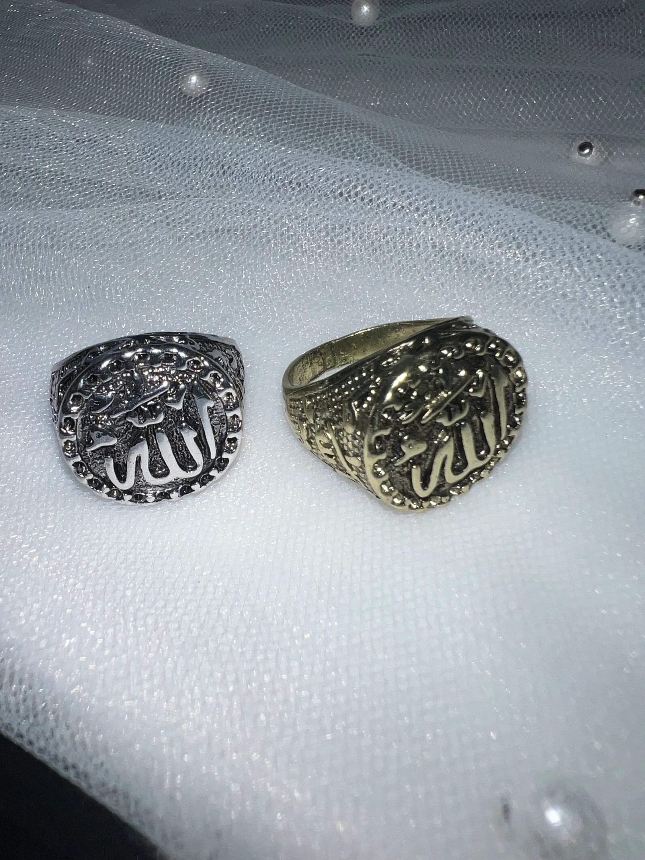 Allah signet statement ring | Islamic gifts | Islamic jewellery | Religious jewellery | - image 4