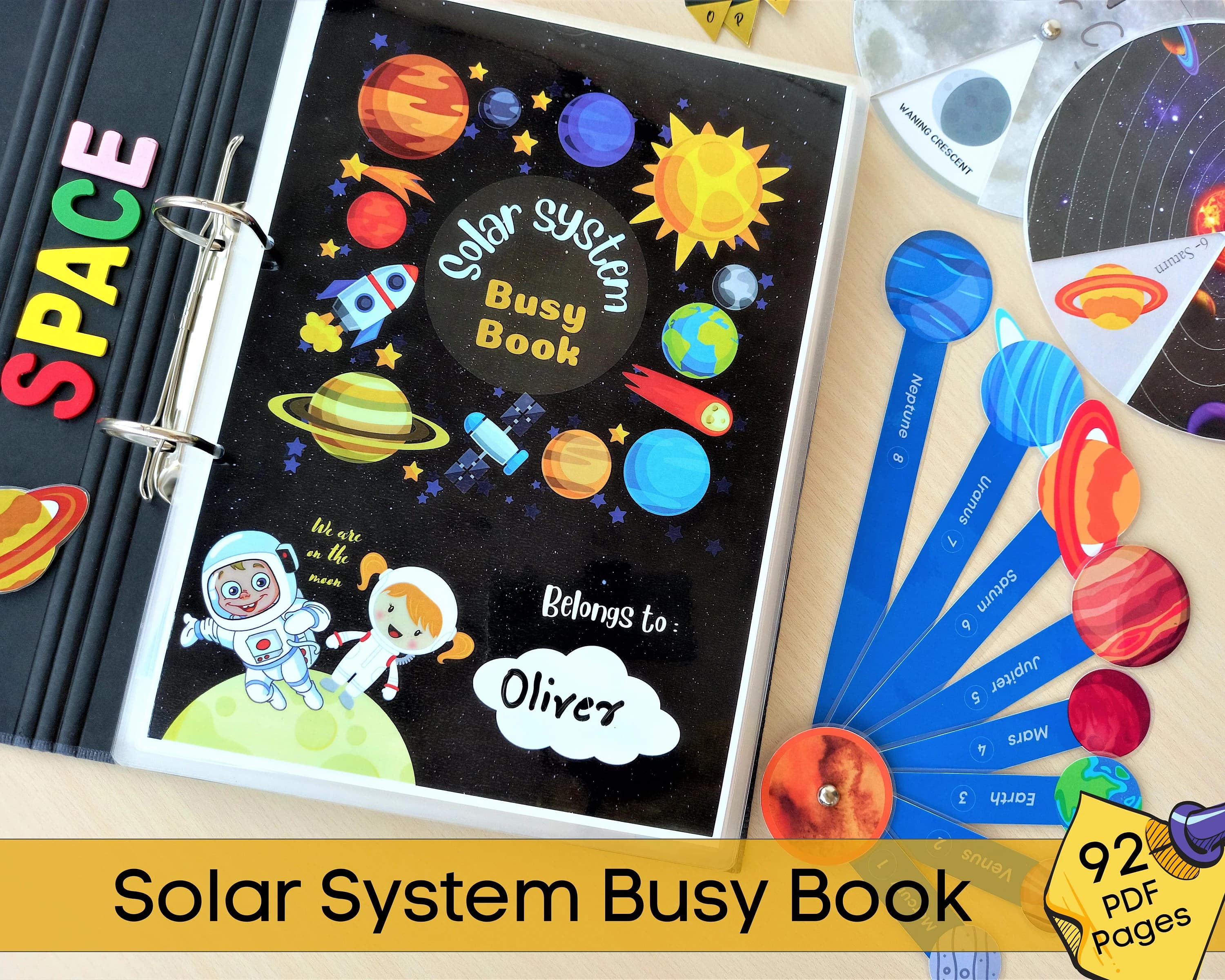 Solar System Busy Book: Space Learning Activities (PDF)