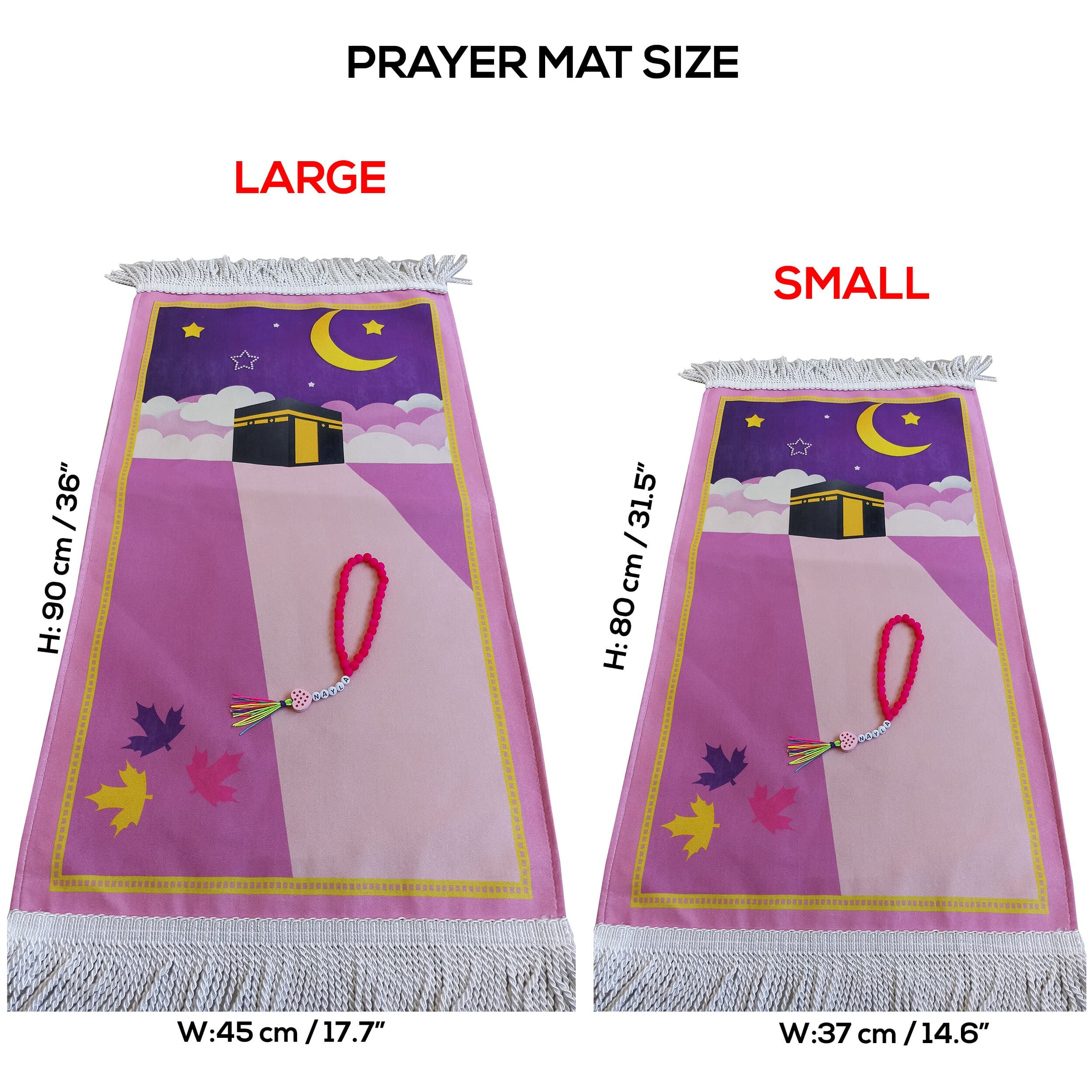 Personalized Kids Prayer Mat, Children Prayer Rug, Janamaz for kids, Islamic Gifts for Kids, Baby Prayer Mat, Sejadah for Kids, Eid gift - image 5