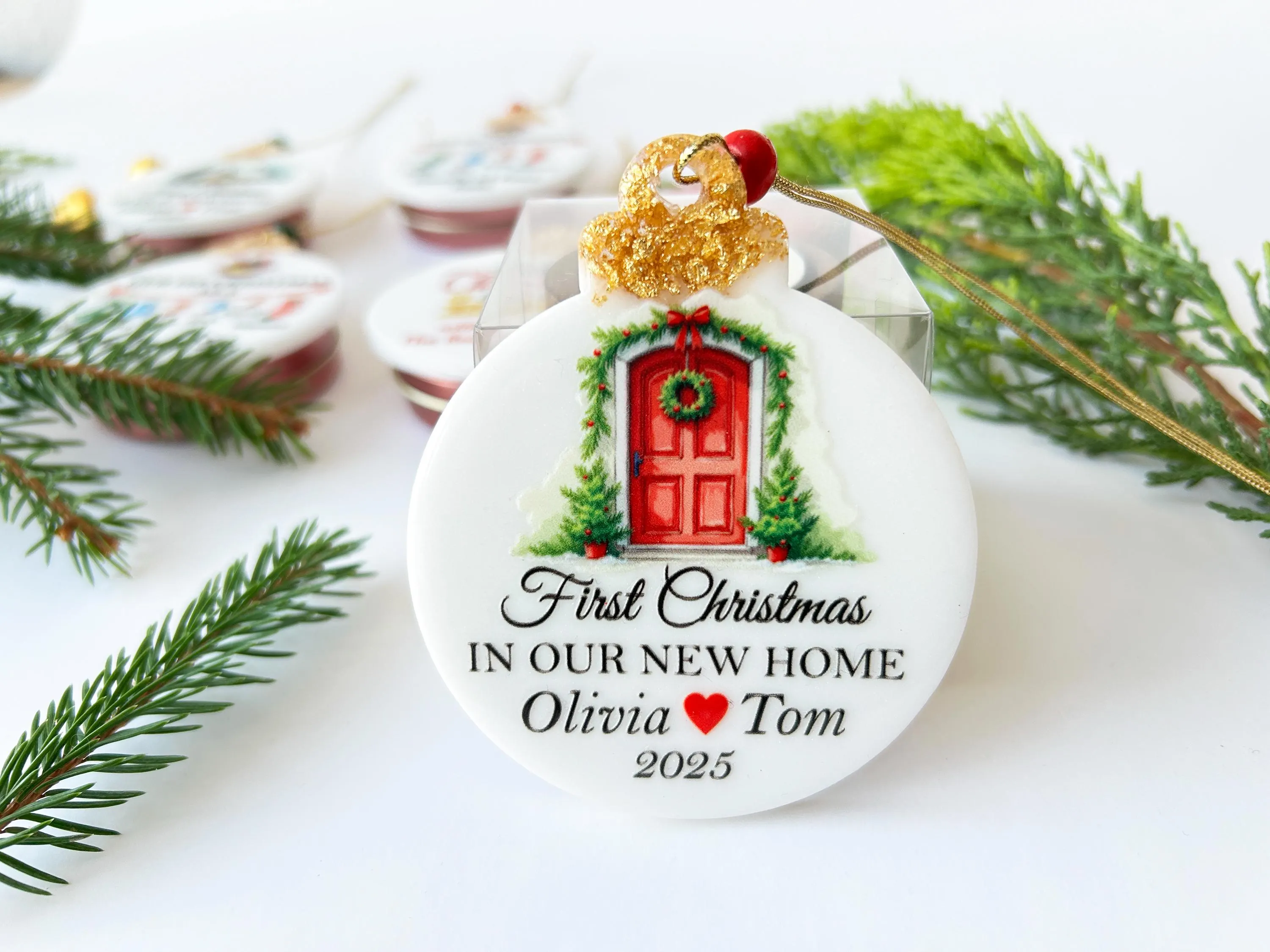 First Christmas in Our New Home Christmas Ornaments, Our New House Tree Ornament, 2025 New Home Ornament, Our First Home Keepsake - image 5