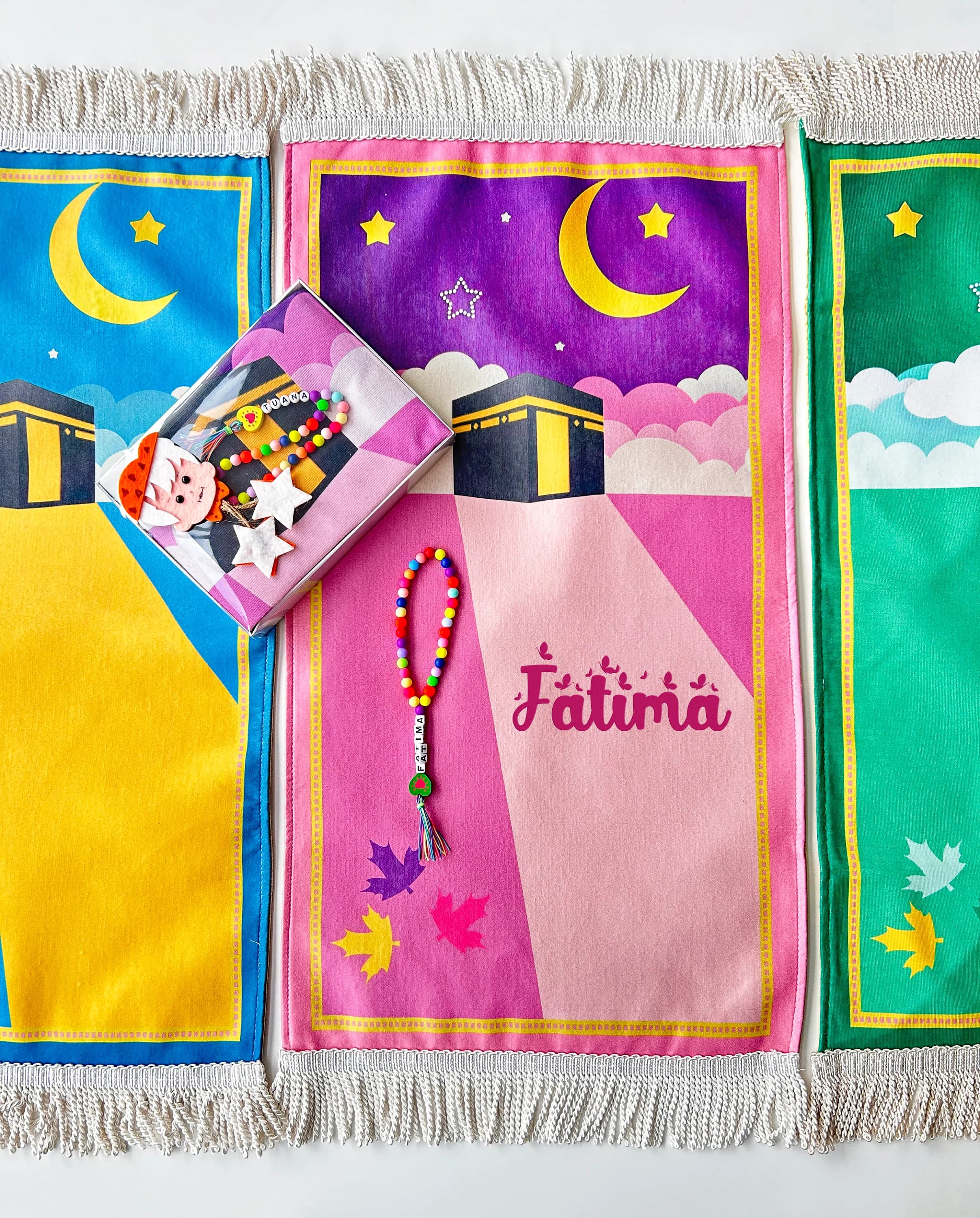 Personalized Kids Prayer Mat, Children Prayer Rug, Janamaz for kids, Islamic Gifts for Kids, Baby Prayer Mat, Sejadah for Kids, Eid gift