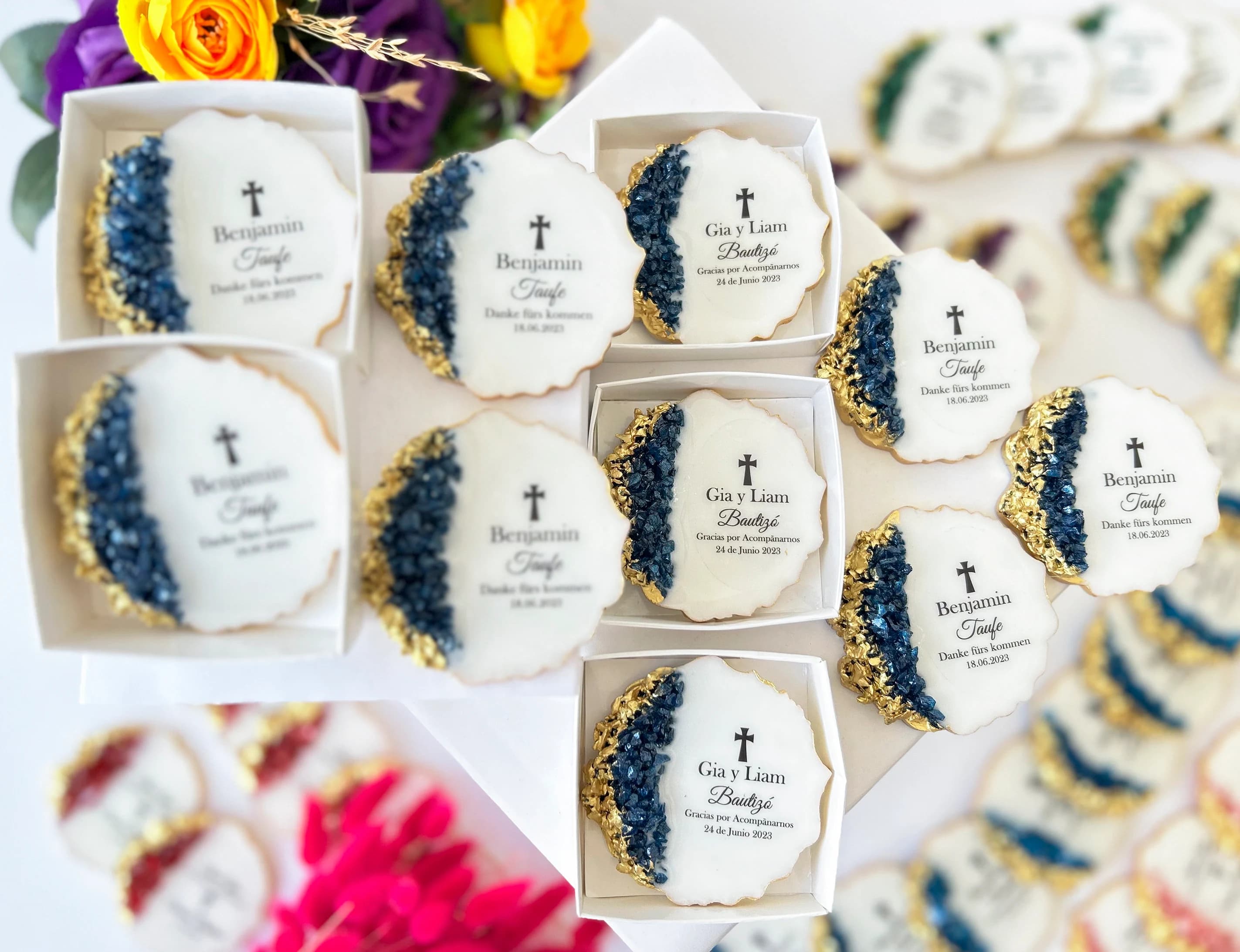 Baptism favors for boy, girl, Christening favors, First communion, Confirmation gift, Dedication, Holy Eucharist favors, Resin Fridge Magnet - image 5