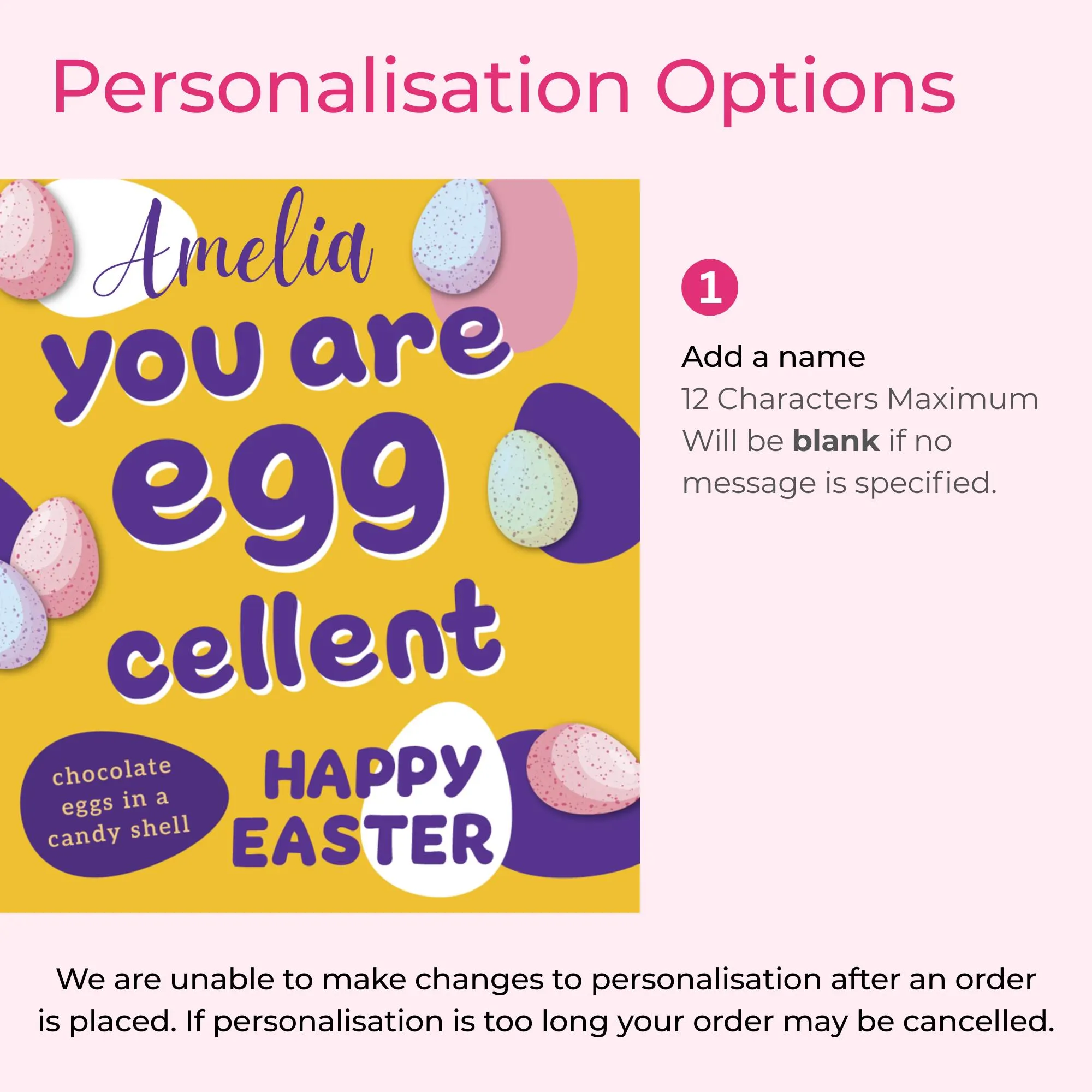 Personalised Mini Eggs Tin - Easter Egg Chocolate, Easter Bunny Gift - image 4