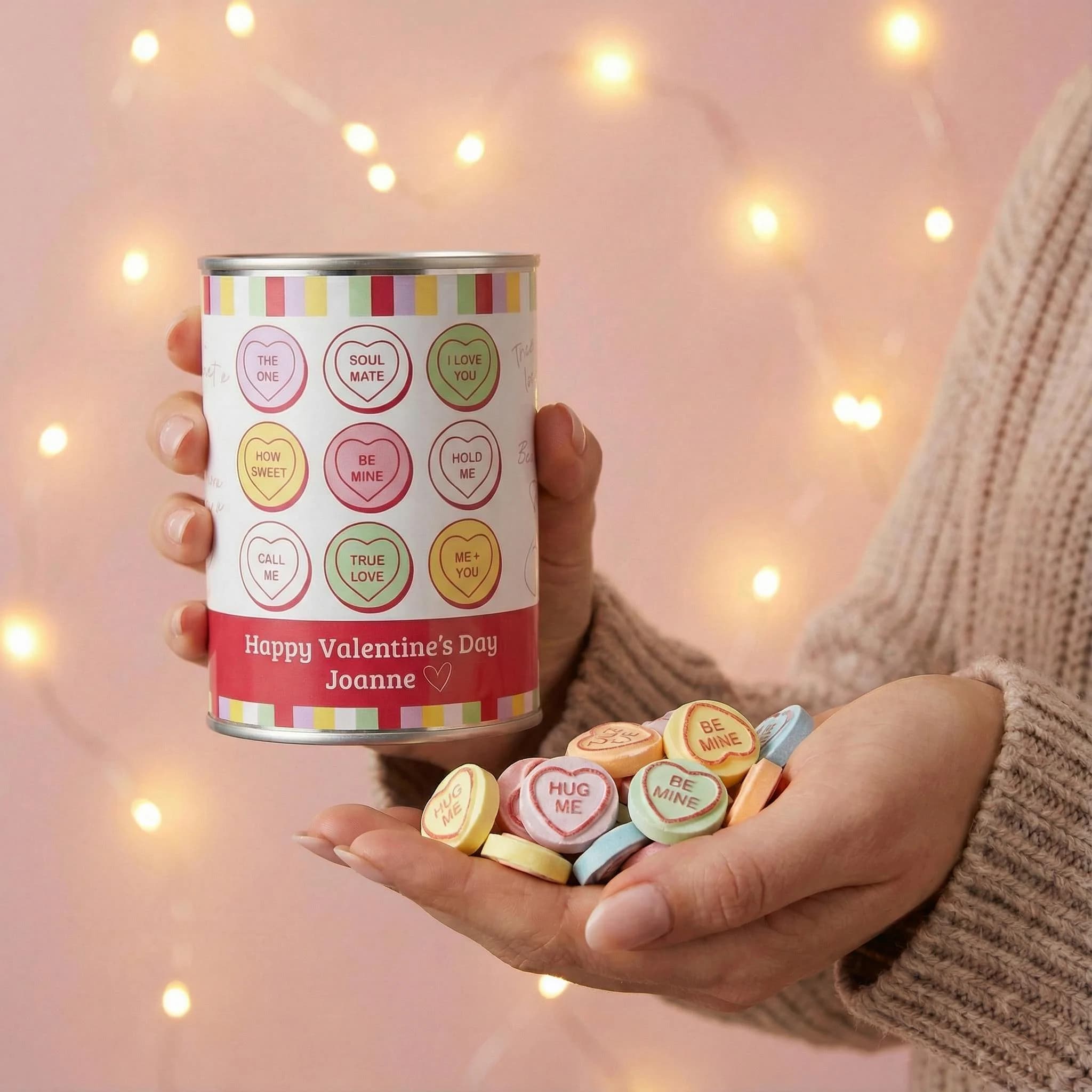 Valentines Day Gift - Personalised Filled Love Hearts Sweet Tin - image 4