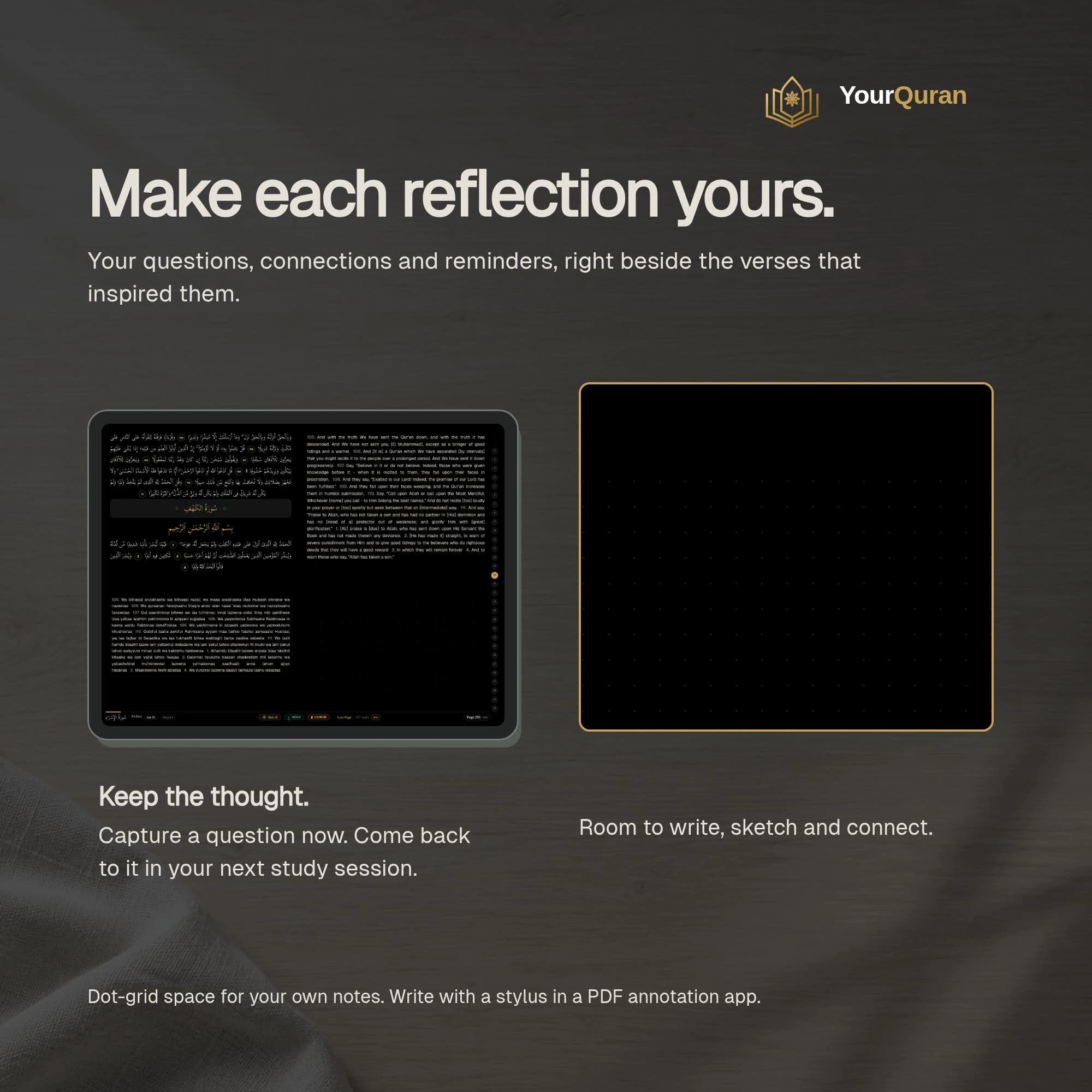 OLED Midnight Quran Study Companion – 4-Panel Layout, Zero Eye Strain (Digital Download) - image 5