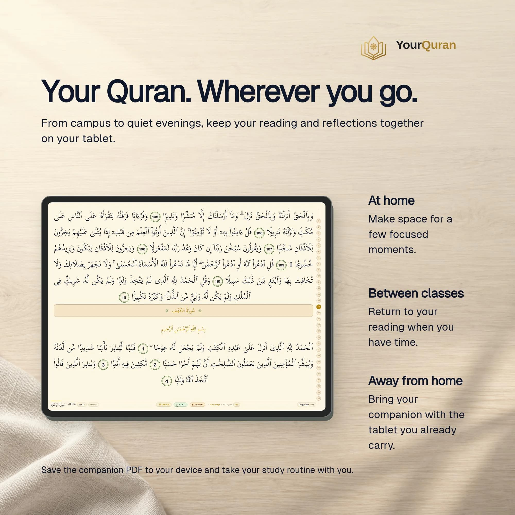 Talebe Arabic Quran Study Companion – Full Mushaf, GoodNotes Layout (Digital Download) - image 4