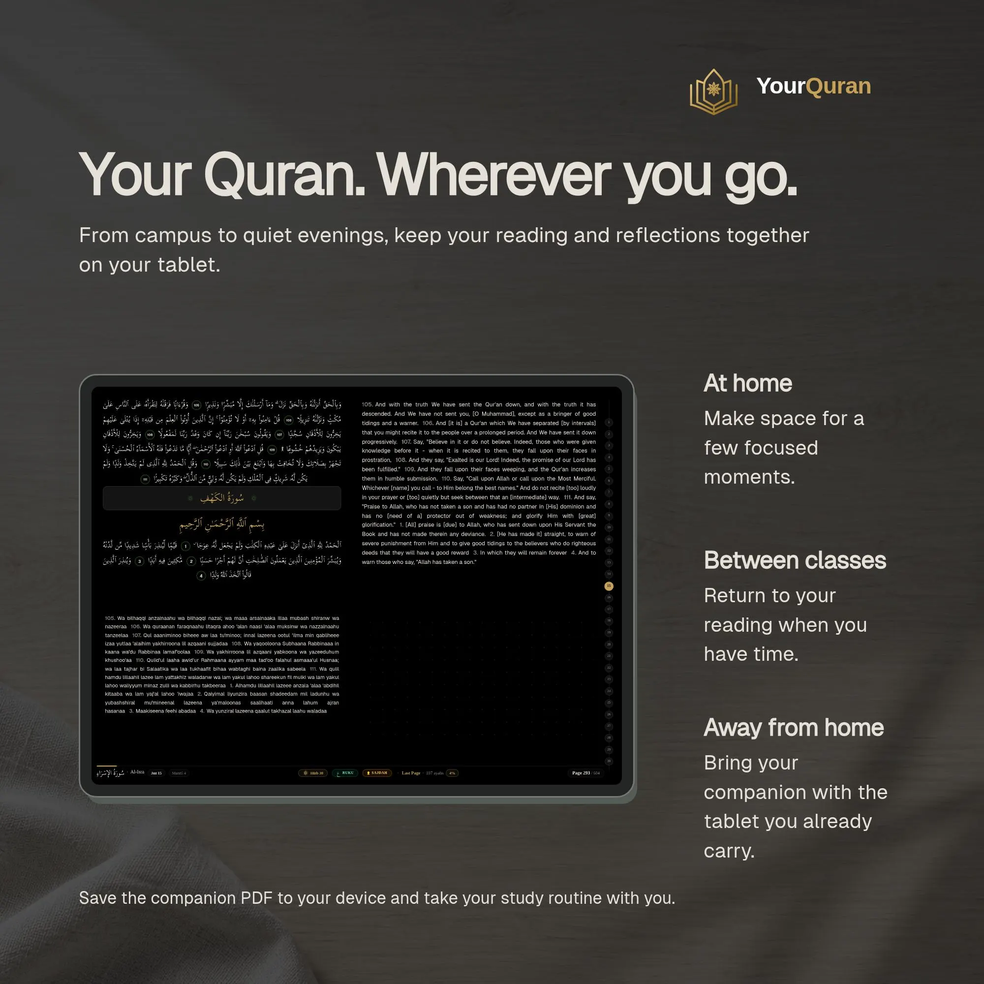 OLED Midnight Quran Study Companion – 4-Panel Layout, Zero Eye Strain (Digital Download) - image 4