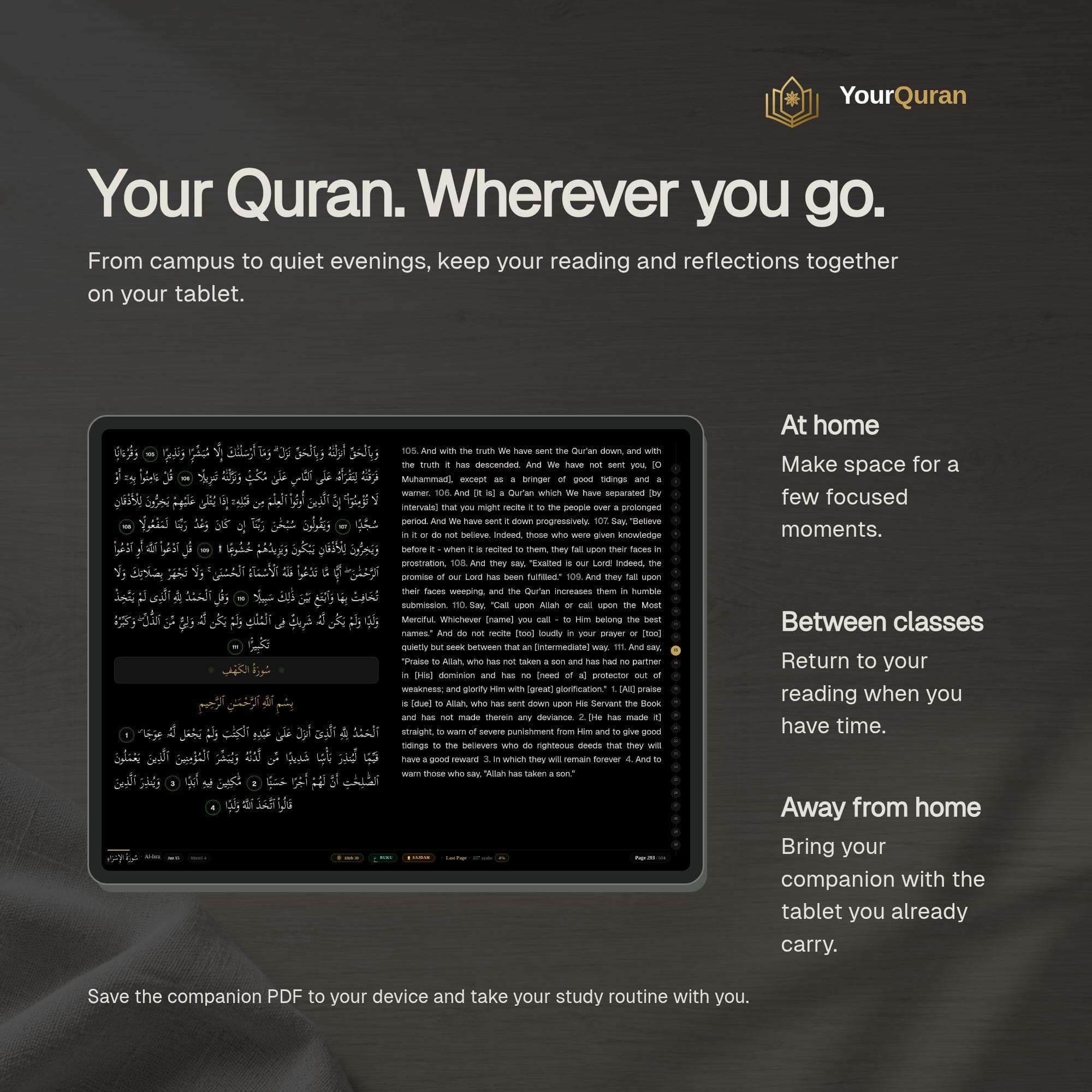 OLED Midnight Quran Study Companion – Arabic/English Translation (Digital PDF) - image 4