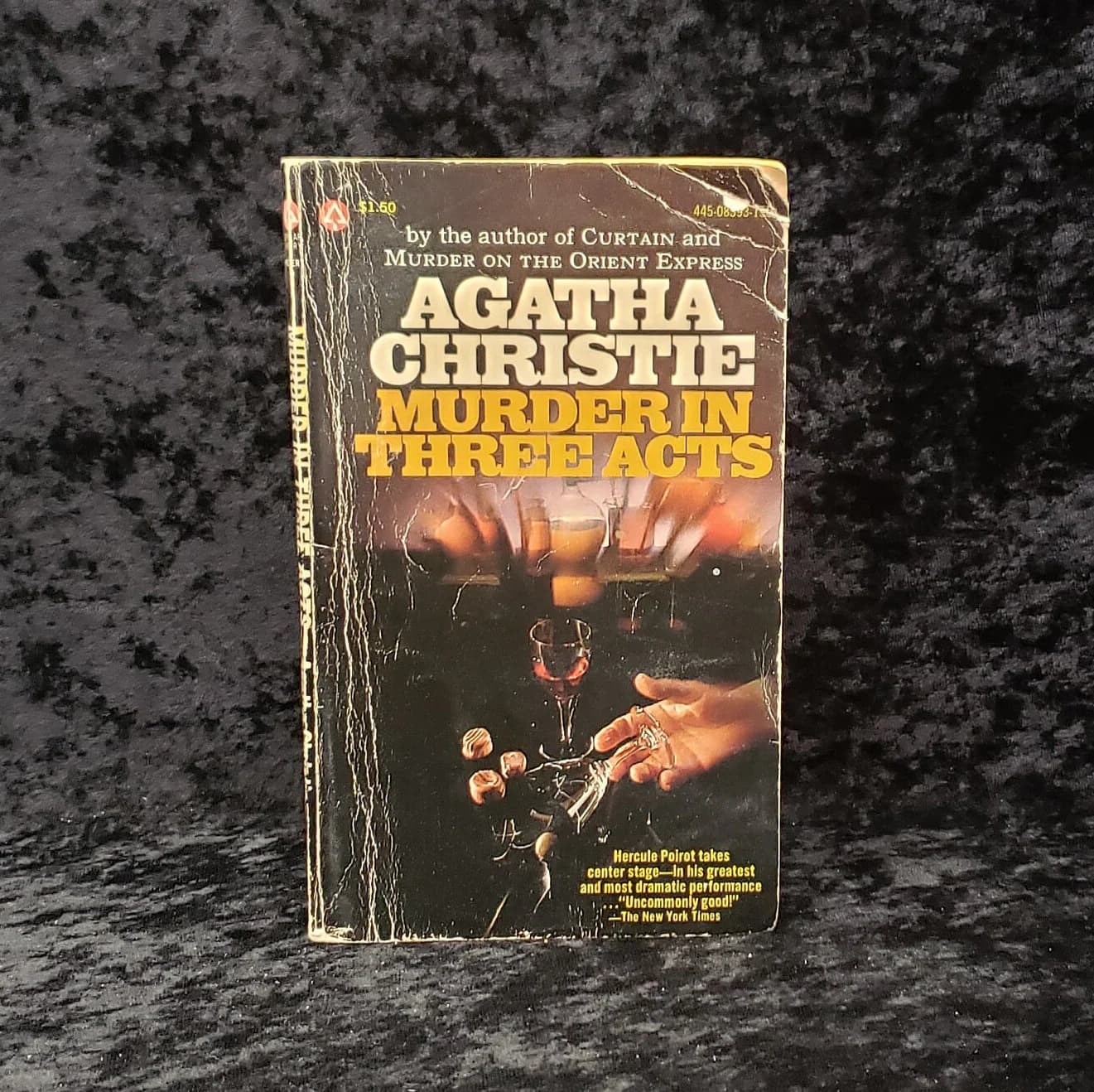 Murder in Three Acts by Agatha Christie - 1961 Vintage Hercule Poirot mystery paperback book