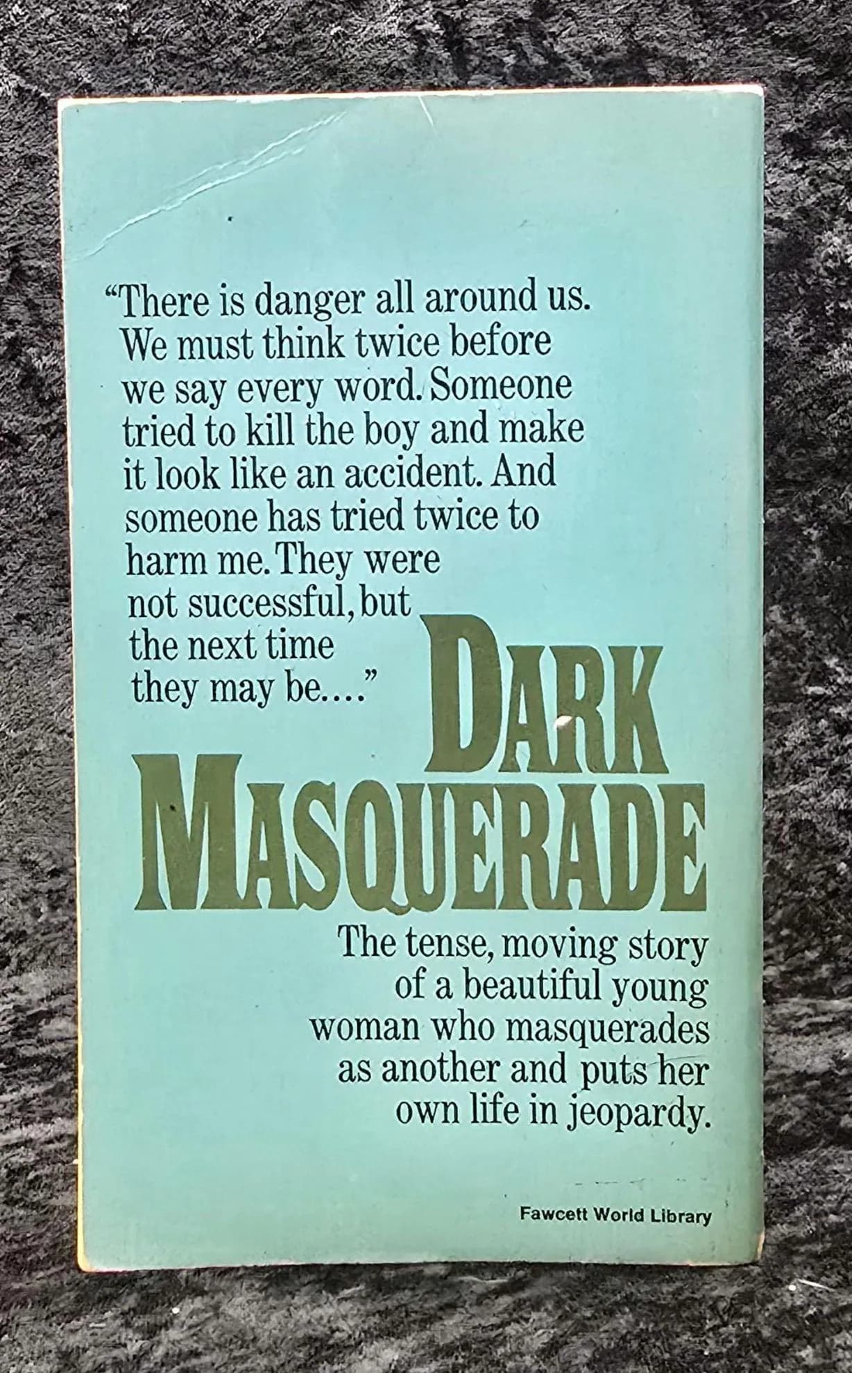 Dark Masquerade by Patricia Maxwell - 1974 Vintage Gothic romance paperback book - image 3