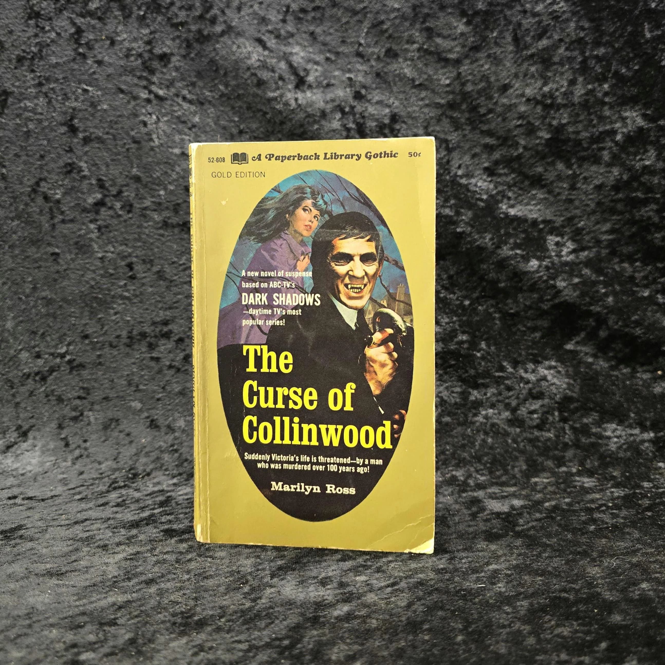 The Curse of Collinwood by Marilyn Ross - 1968 Vintage Gothic romance paperback book - Dark Shadows series