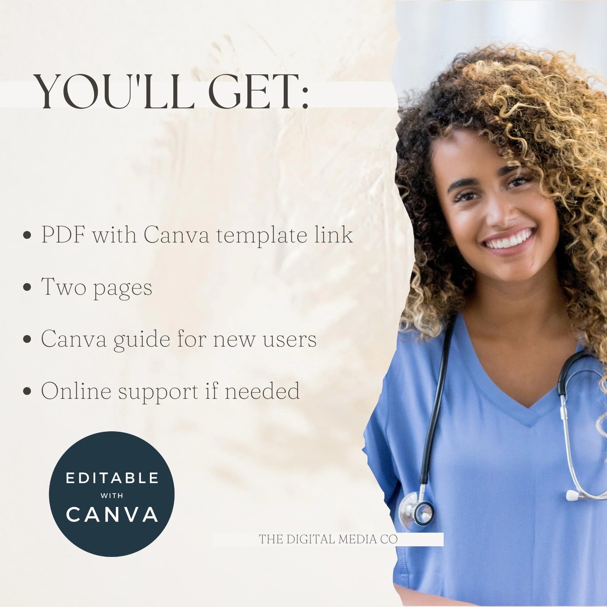 Medical Consultation Form, Editable Patient Intake, Digital Download, Canva Template, Medical Aesthetic Forms, Client Health Questionnaire - image 3