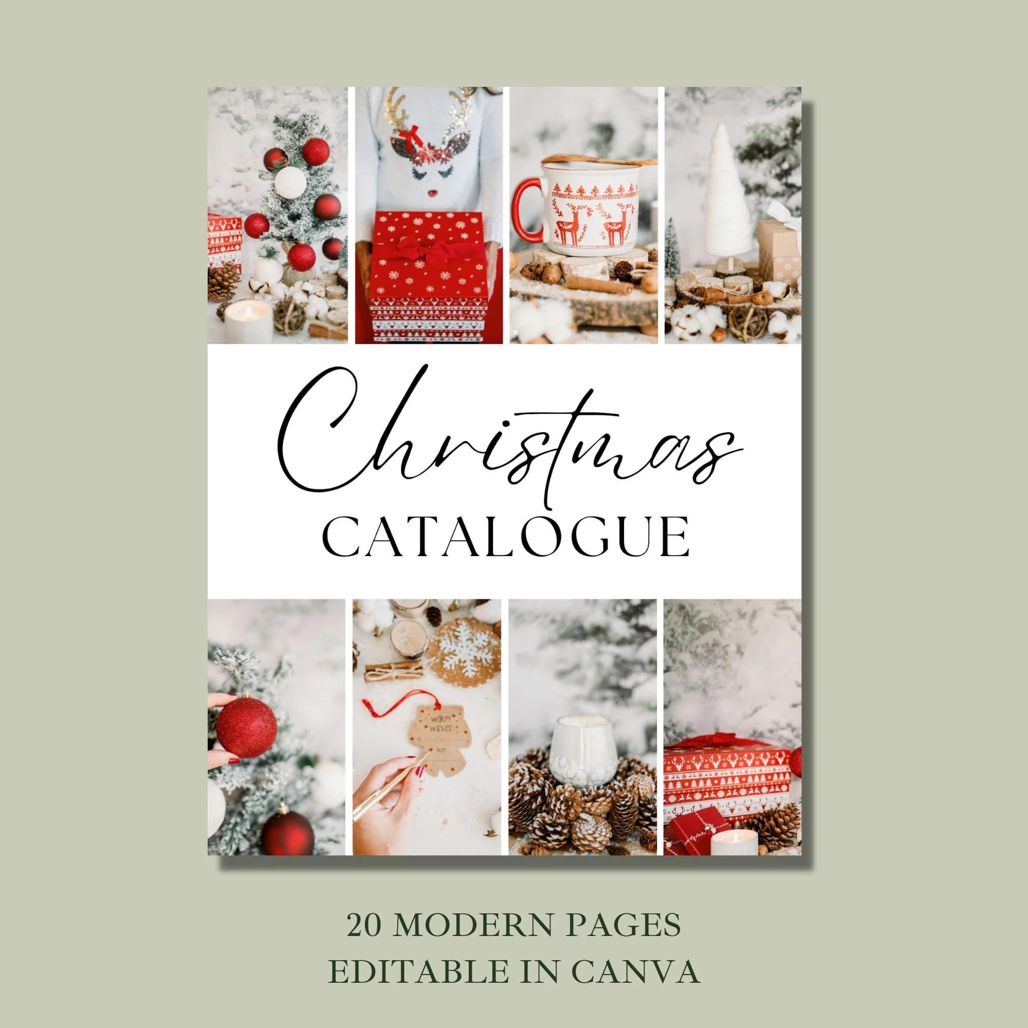 Christmas Catalogue Template, INSTANT DOWNLOAD, Wholesale Gift Catalogue, Canva Template, Pricing Book, Line Sheet Template, Product ebook