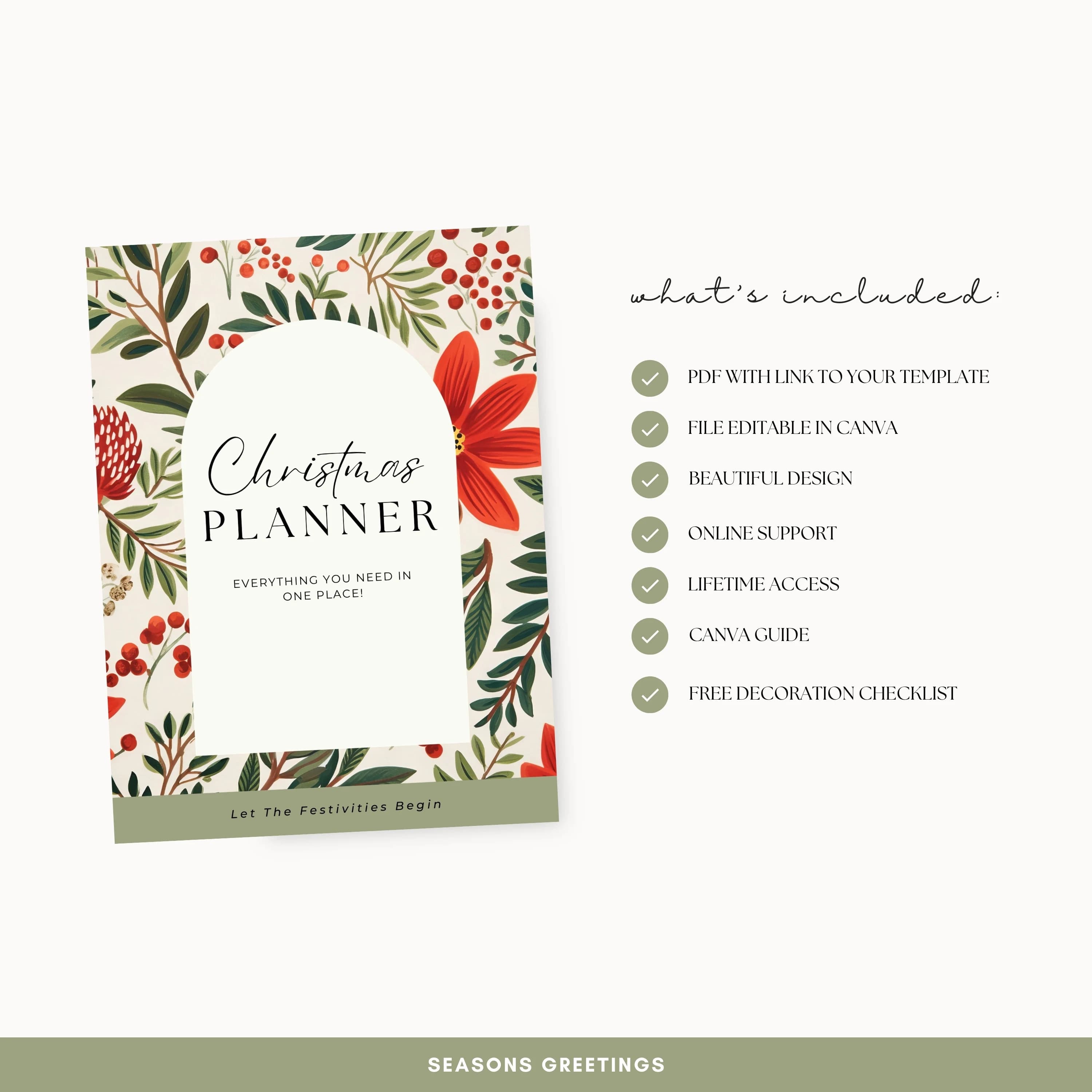 Holiday Planner | Christmas Organizer | To Do List | Christmas Planner | Gift Planner | Printable Holiday Binder | Printable Xmas Planner - image 4