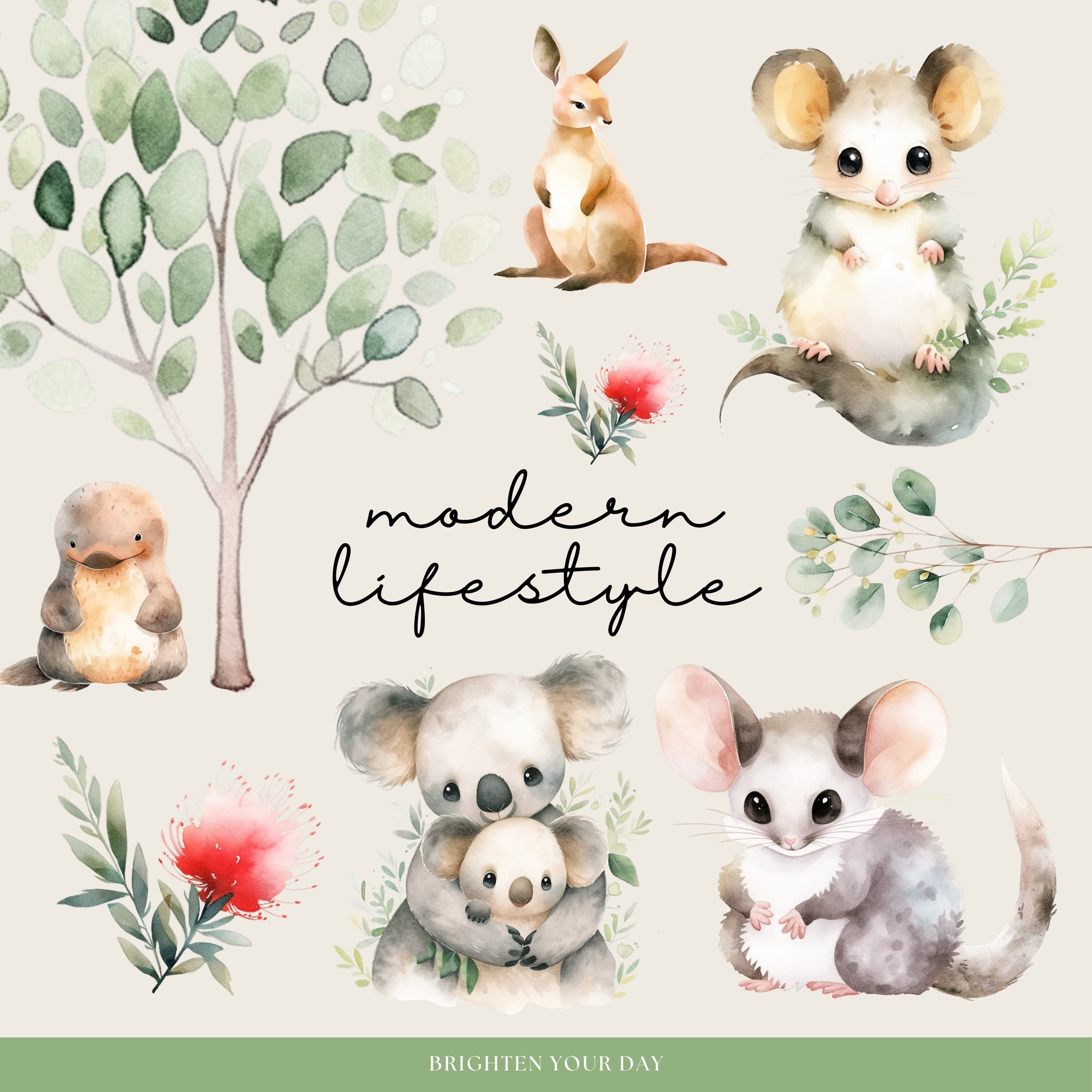 Aussie Animal Digital Planner Stickers | Digital Sticker Book | Planner Stickers | Australia Stickers | Goodnotes Tool | OZ Png Stickers - image 5