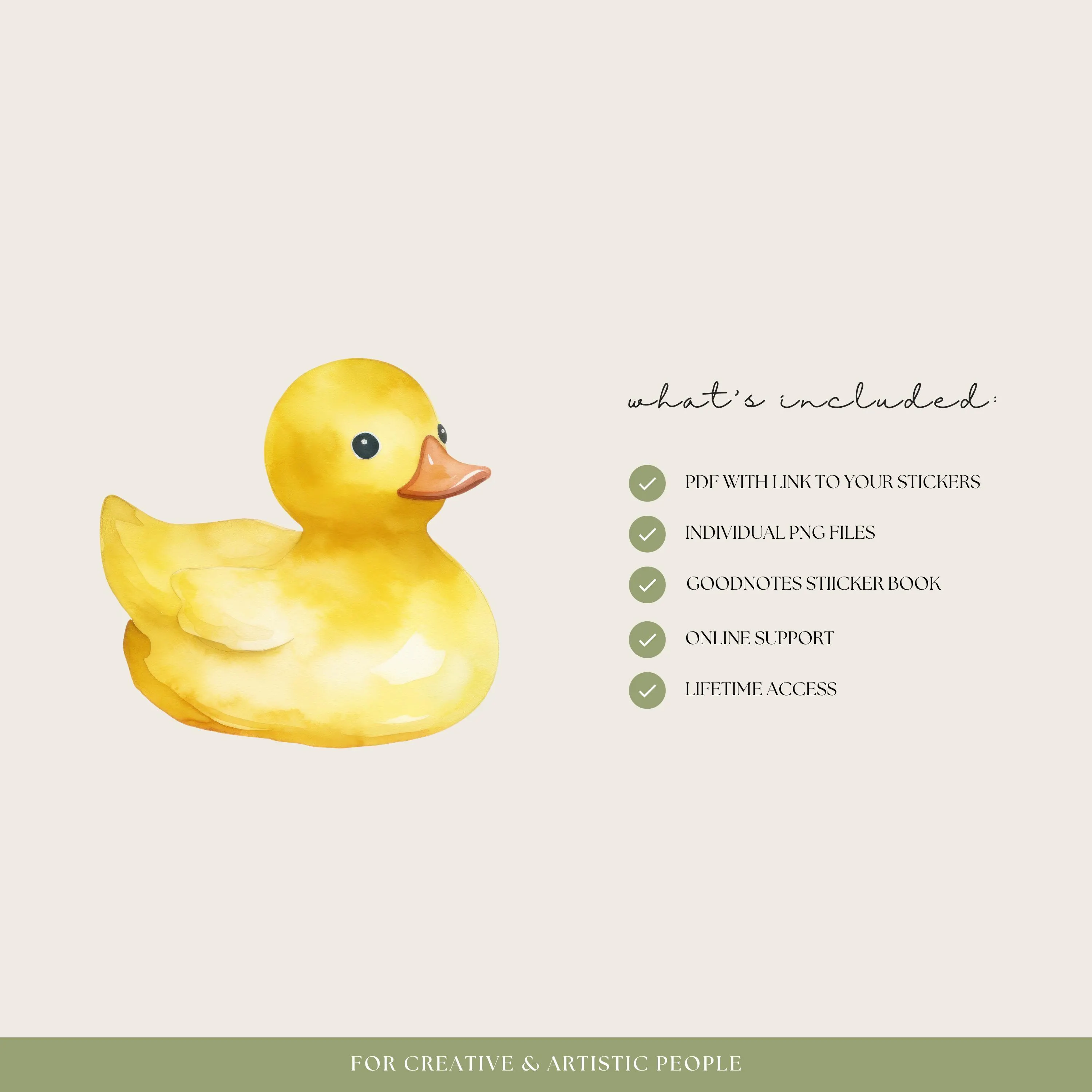 Yellow Duck Digital Planner Stickers, Travel Goodnotes Stickers, Notability Planner PNGs, Bird Embellishments, Cruise Ship Clipart - image 3
