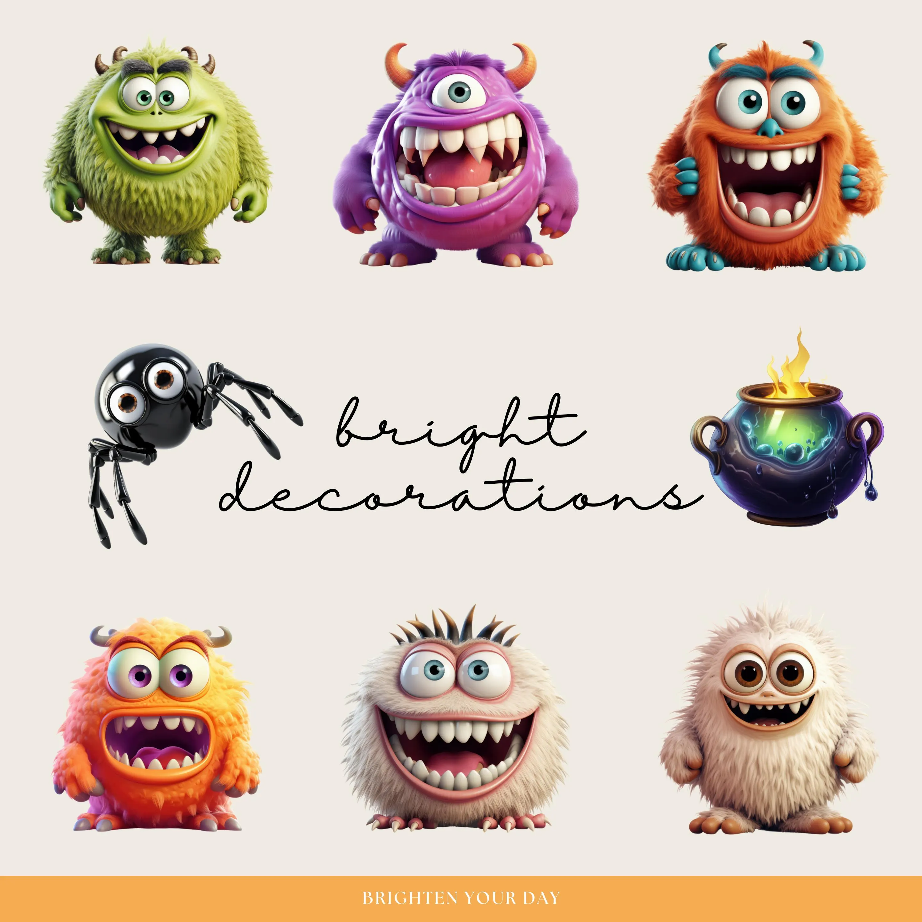 Realistic Halloween Digital Stickers, Goodnotes Ghost Stickers, Png Witchy Woo Planner Stickers,  Fantasy Stickers, Mystical Decorations - image 5