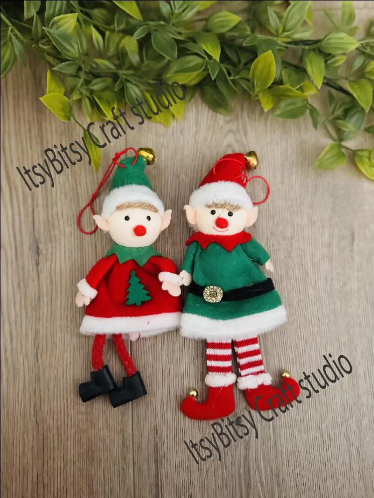 Personalized Elf, Custom Elf, Christmas Elf, Elf ornament, Elf with name, Christmas tree ornament, Christmas gift, Elf plushie - image 3