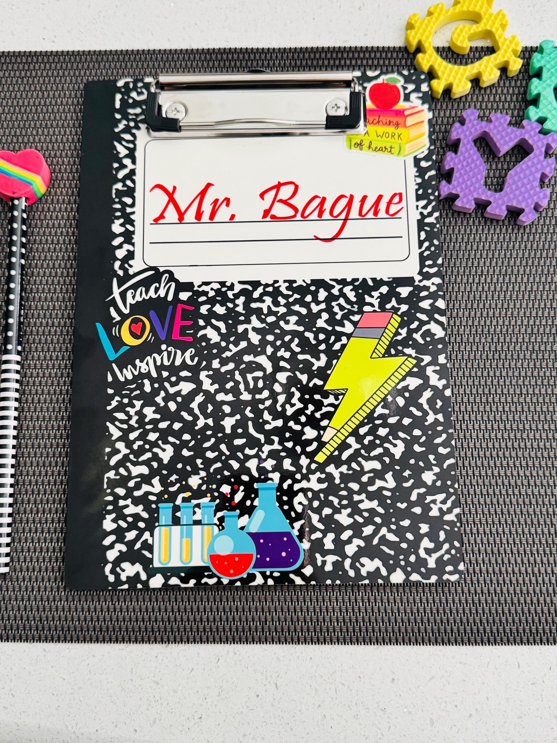 Personalized Teacher Clipboard: Custom End of Year Gift, MDF, A4/A5 Size - image 3