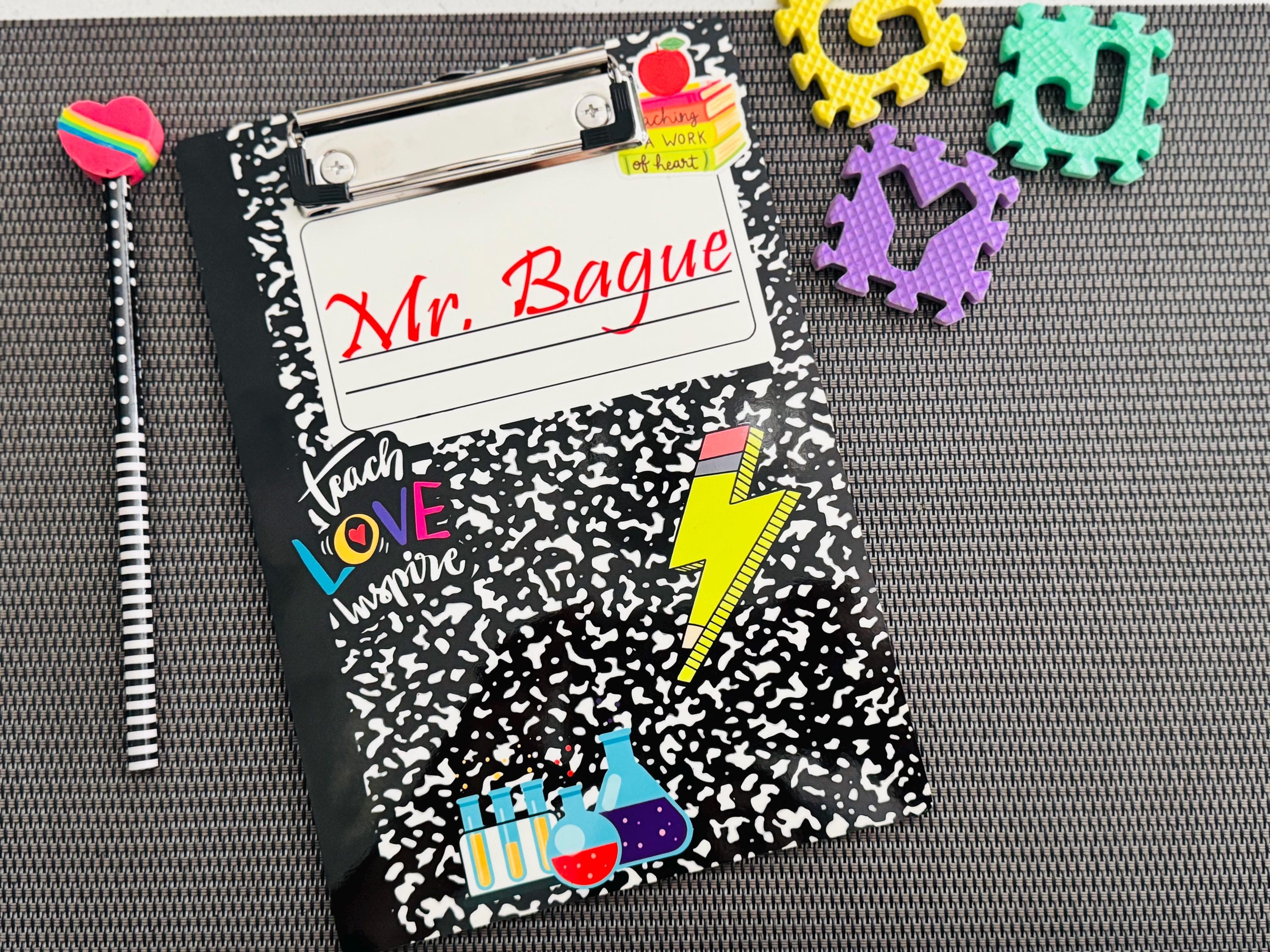 Personalized Teacher Clipboard: Custom End of Year Gift, MDF, A4/A5 Size